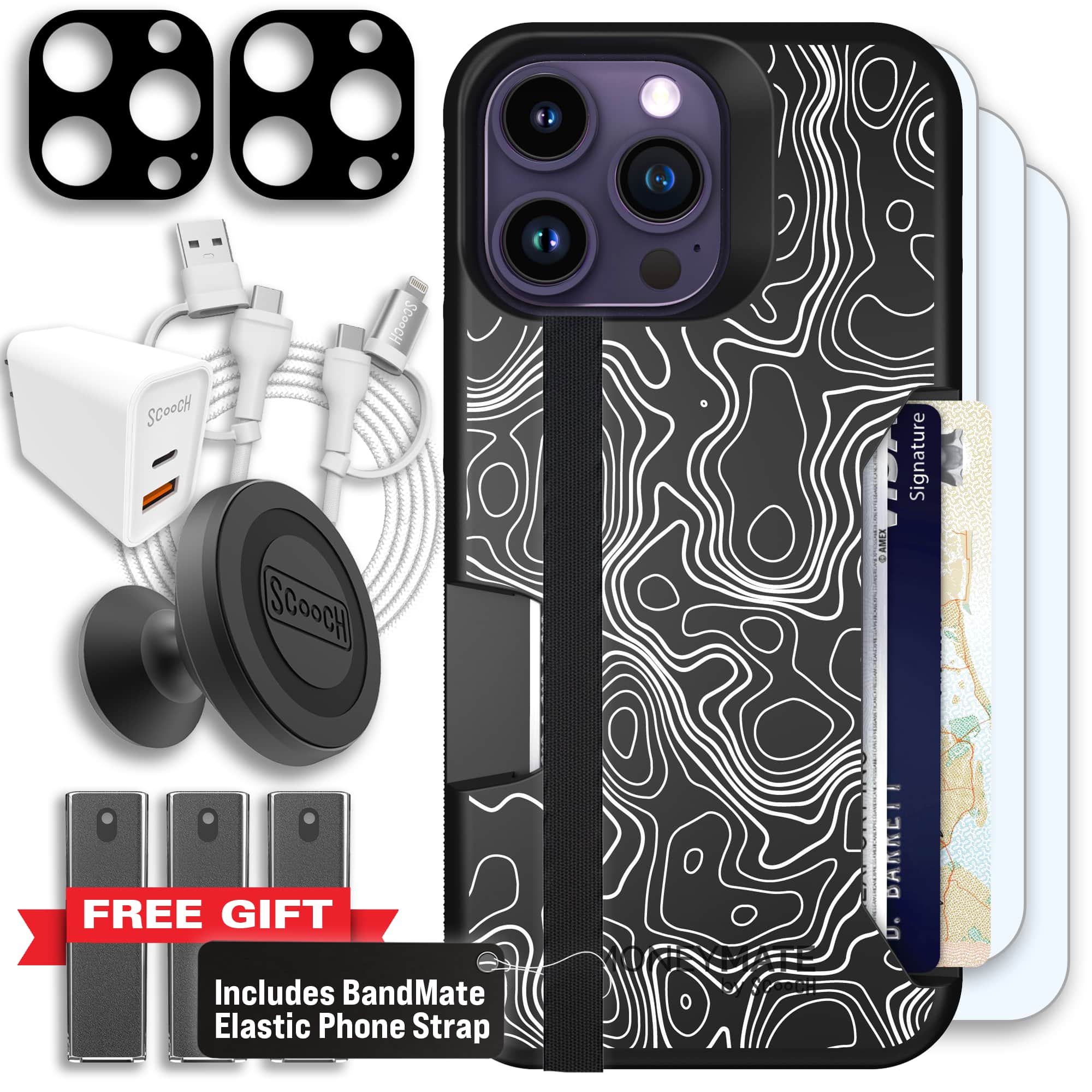 Moneymate - iPhone 14 Pro Max - Topography - Ultimate Bundle