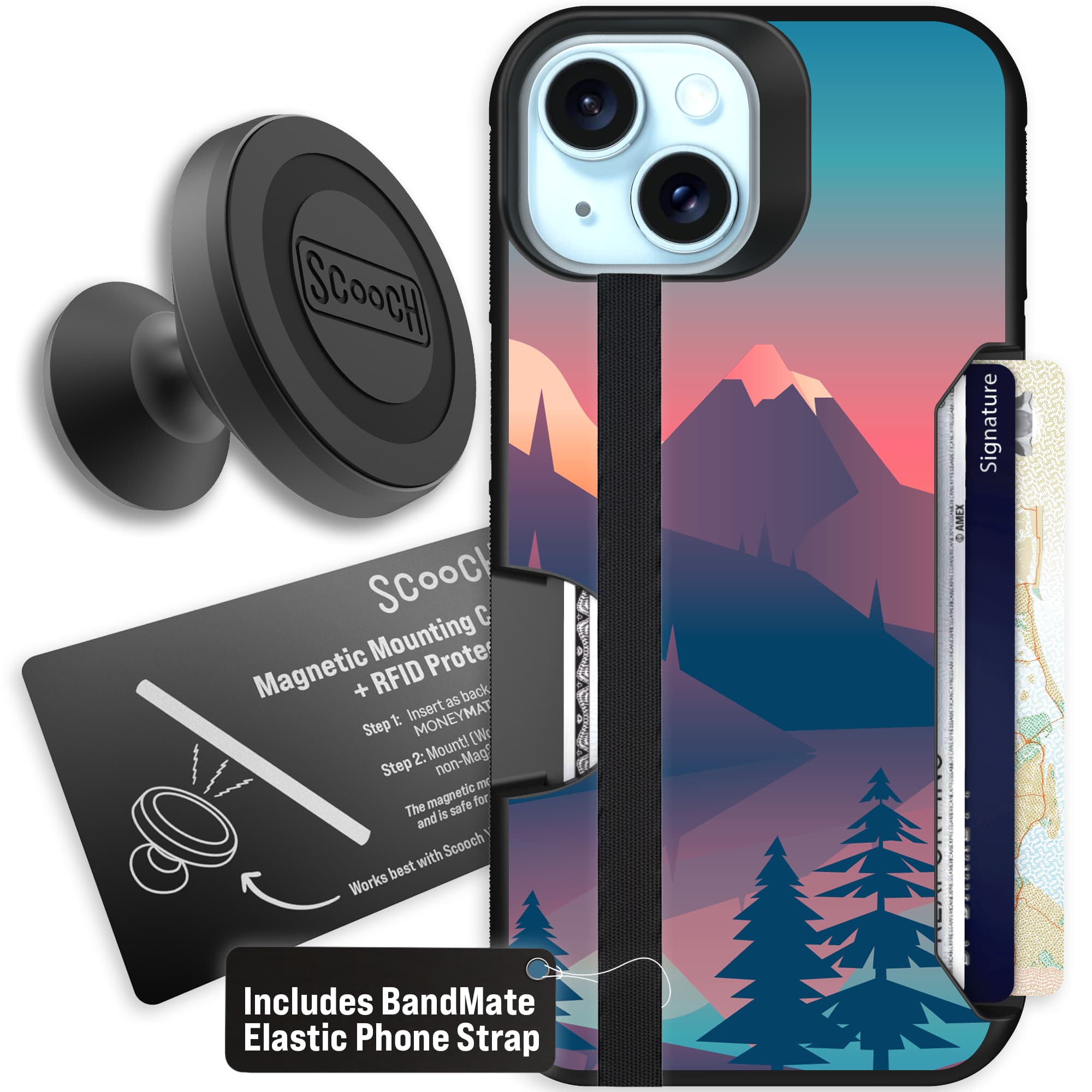 Moneymate - iPhone 15 - Mountain Range - Starter Bundle
