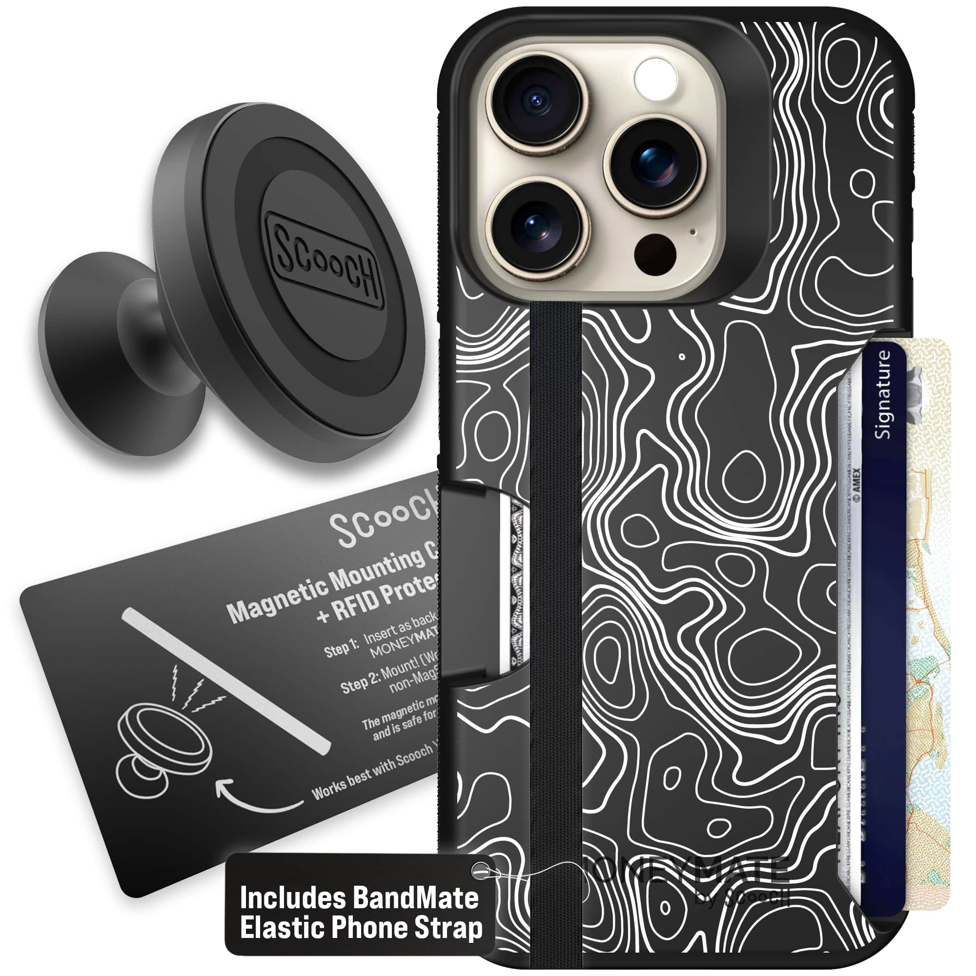 Moneymate - iPhone 15 Pro - Topography - Starter Bundle