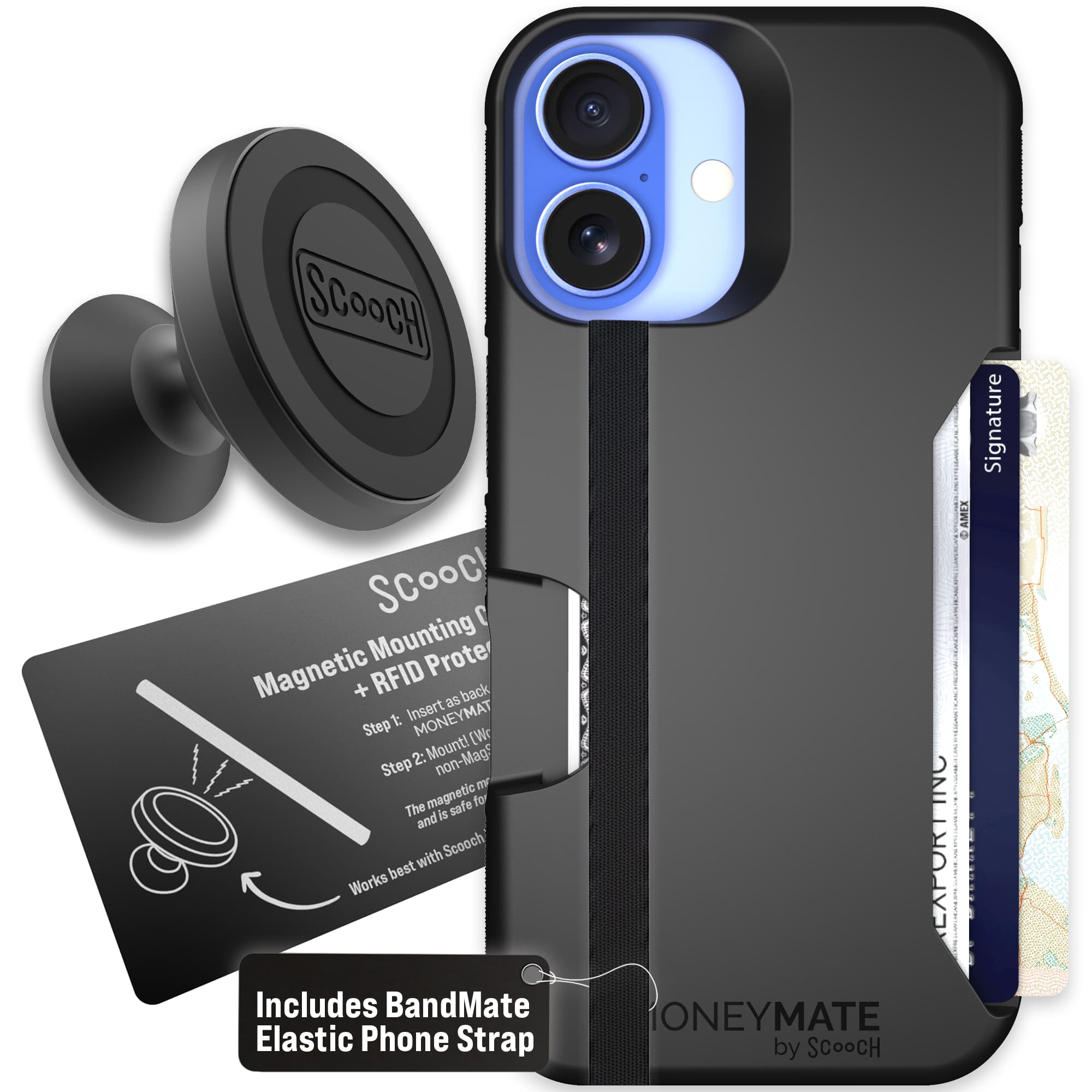 Moneymate - iPhone 16 - Black - Starter Bundle