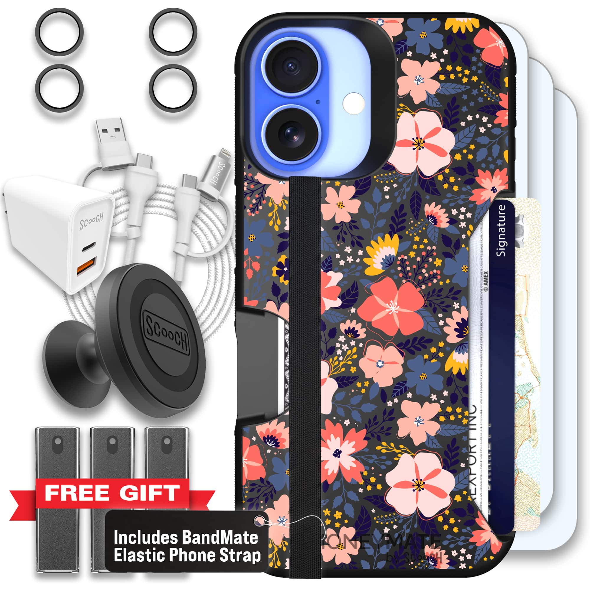 Moneymate - iPhone 16 - Wildflowers - Ultimate Bundle