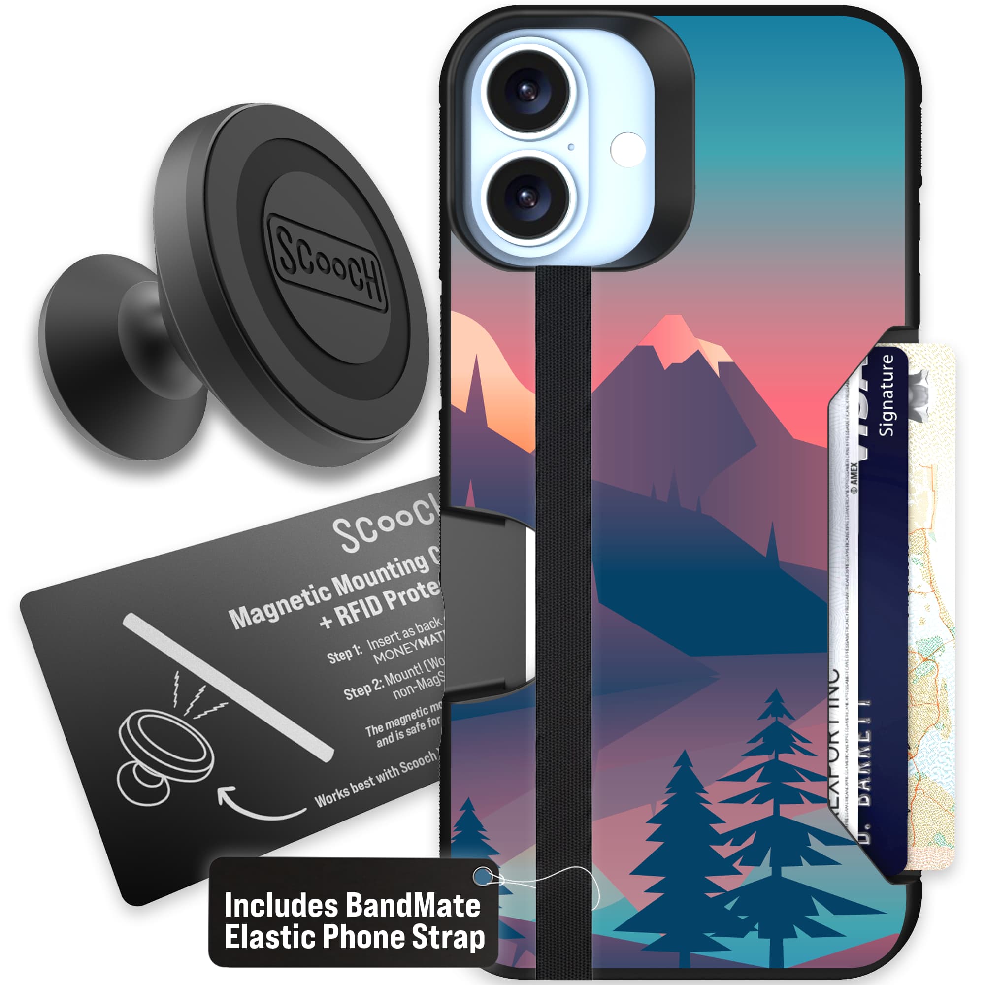 Moneymate - iPhone 16 Plus - Mountain Range - Starter Bundle