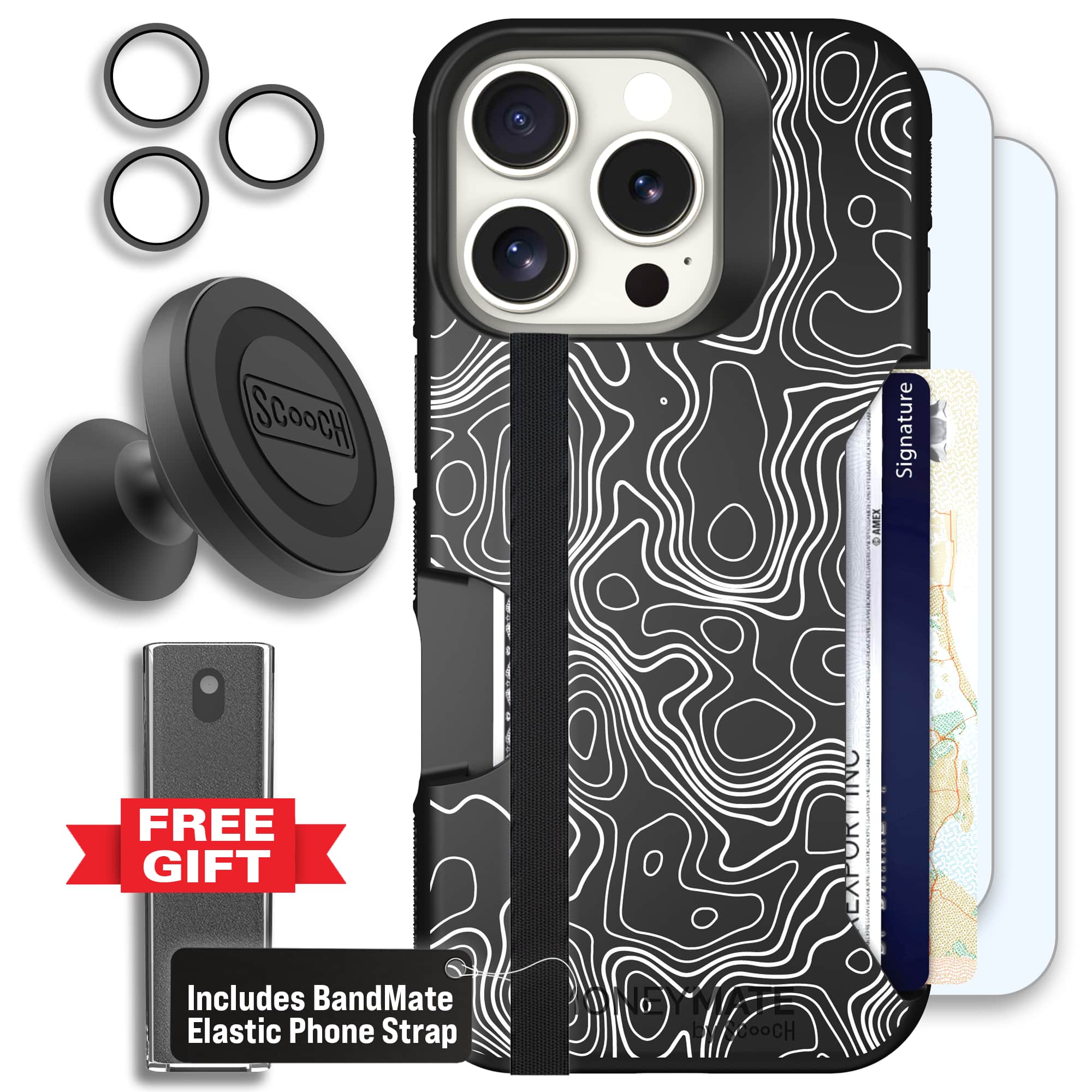 Moneymate - iPhone 16 Pro - Topography - Defender Bundle