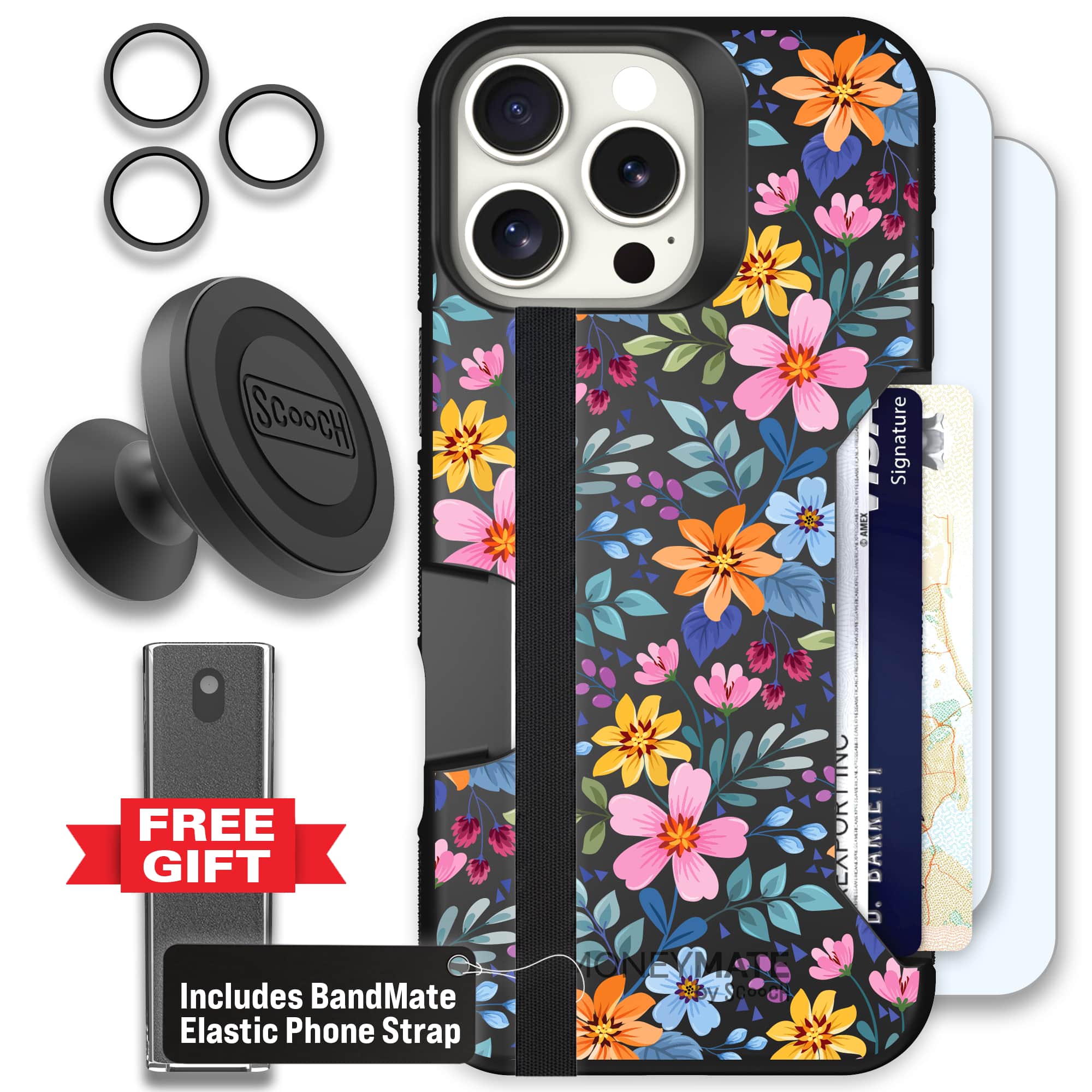 Moneymate - iPhone 16 Pro Max - Full Bloom - Defender Bundle