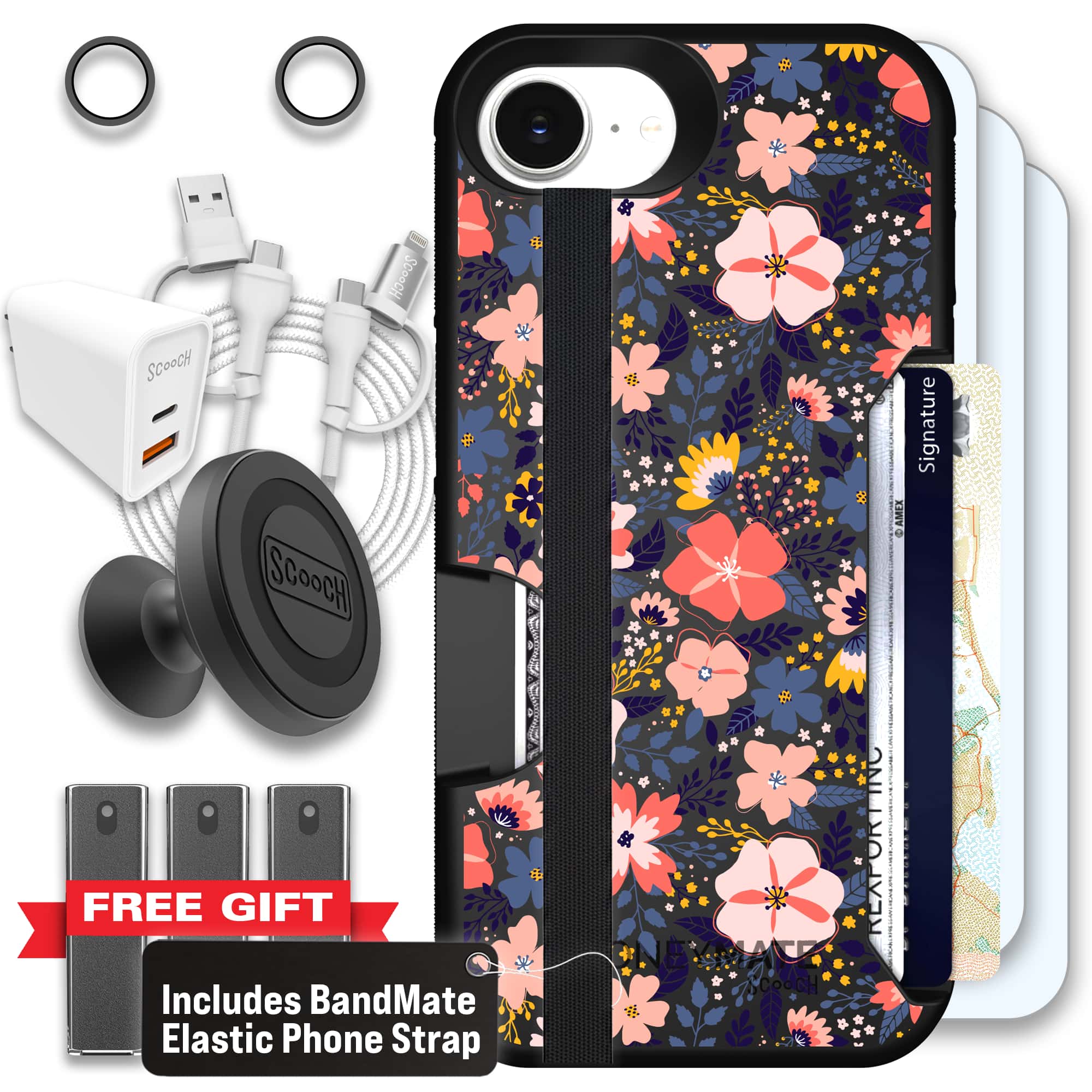 Moneymate - iPhone 16e - Wildflowers - Ultimate Bundle