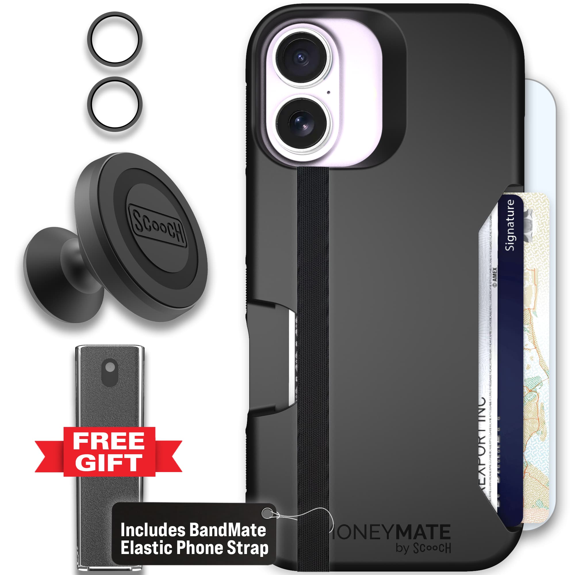 Moneymate - iPhone 17 - Black - Defender Bundle