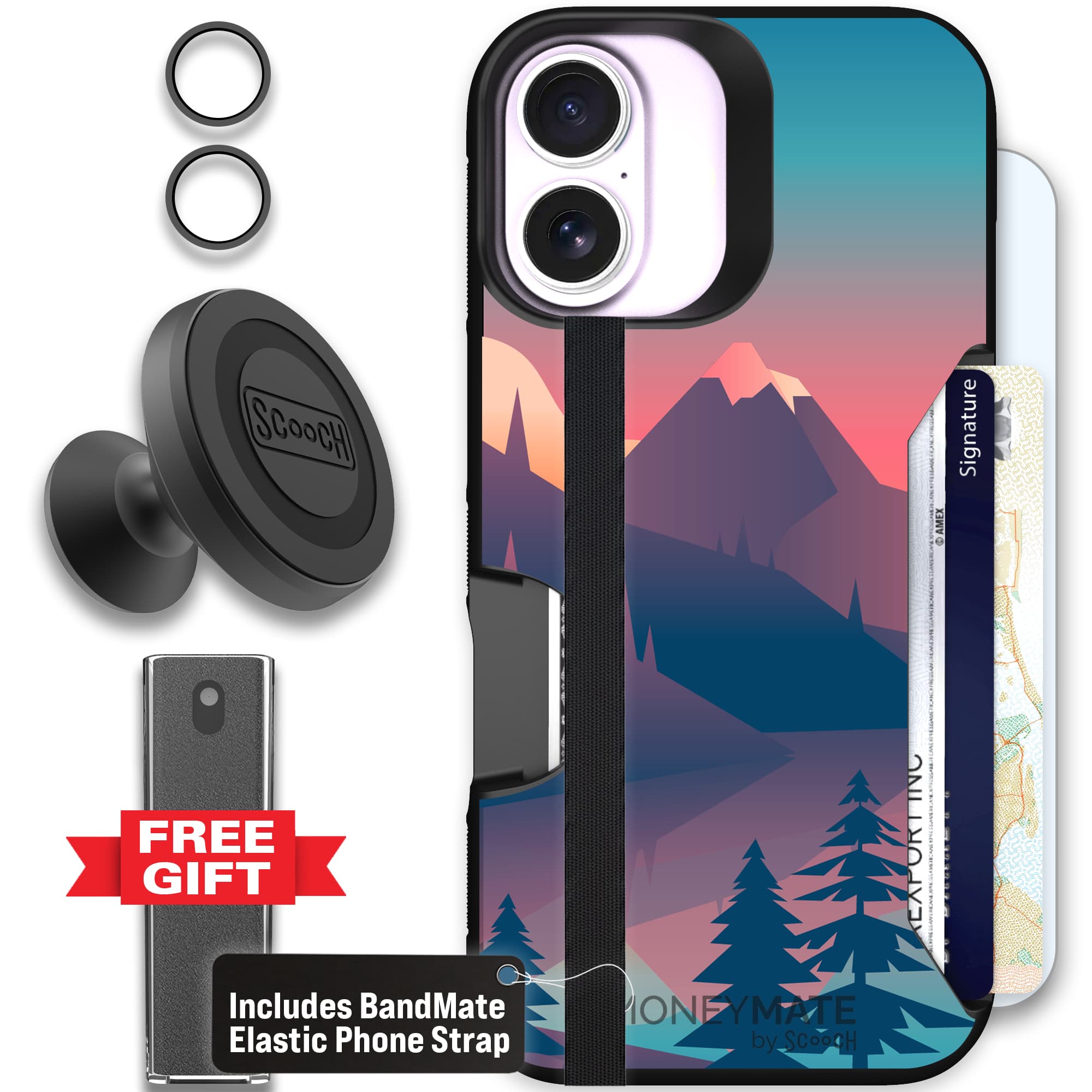 Moneymate - iPhone 17 - Mountain Range - Defender Bundle