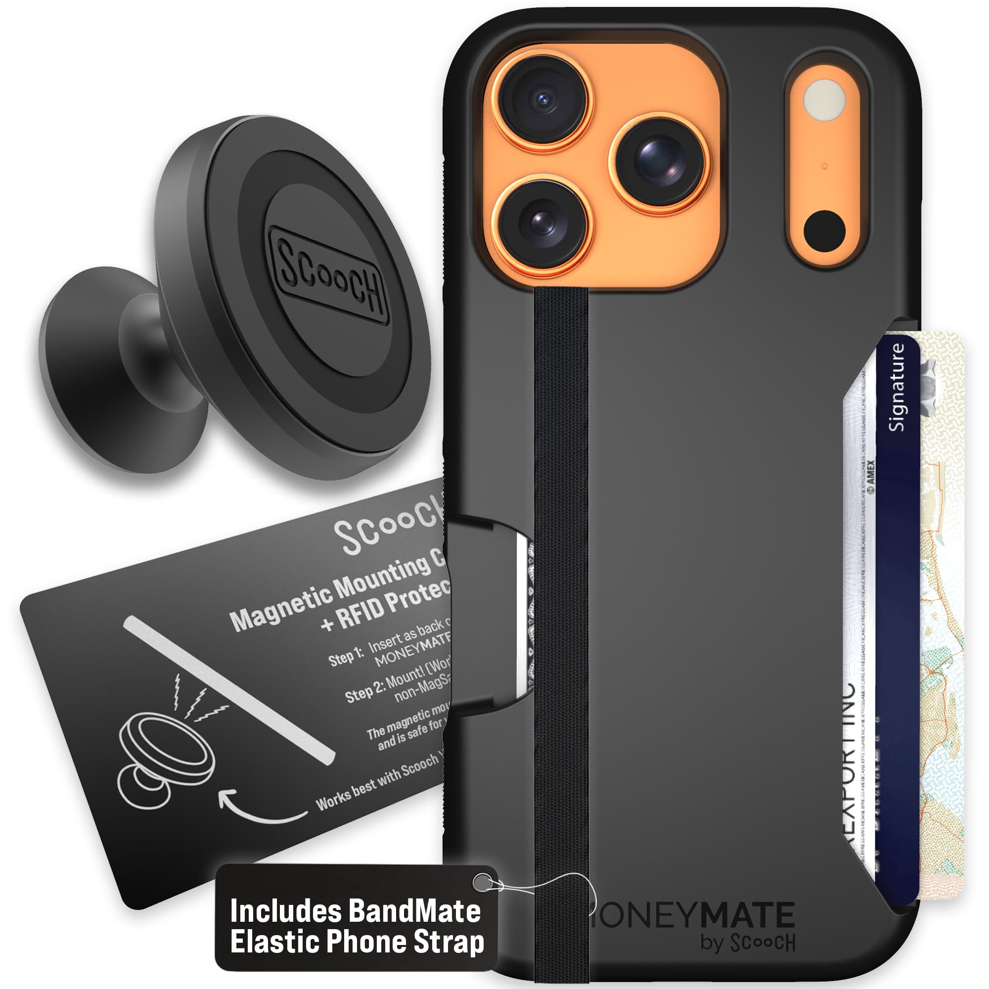 Moneymate - iPhone 17 Pro - Black - Starter Bundle