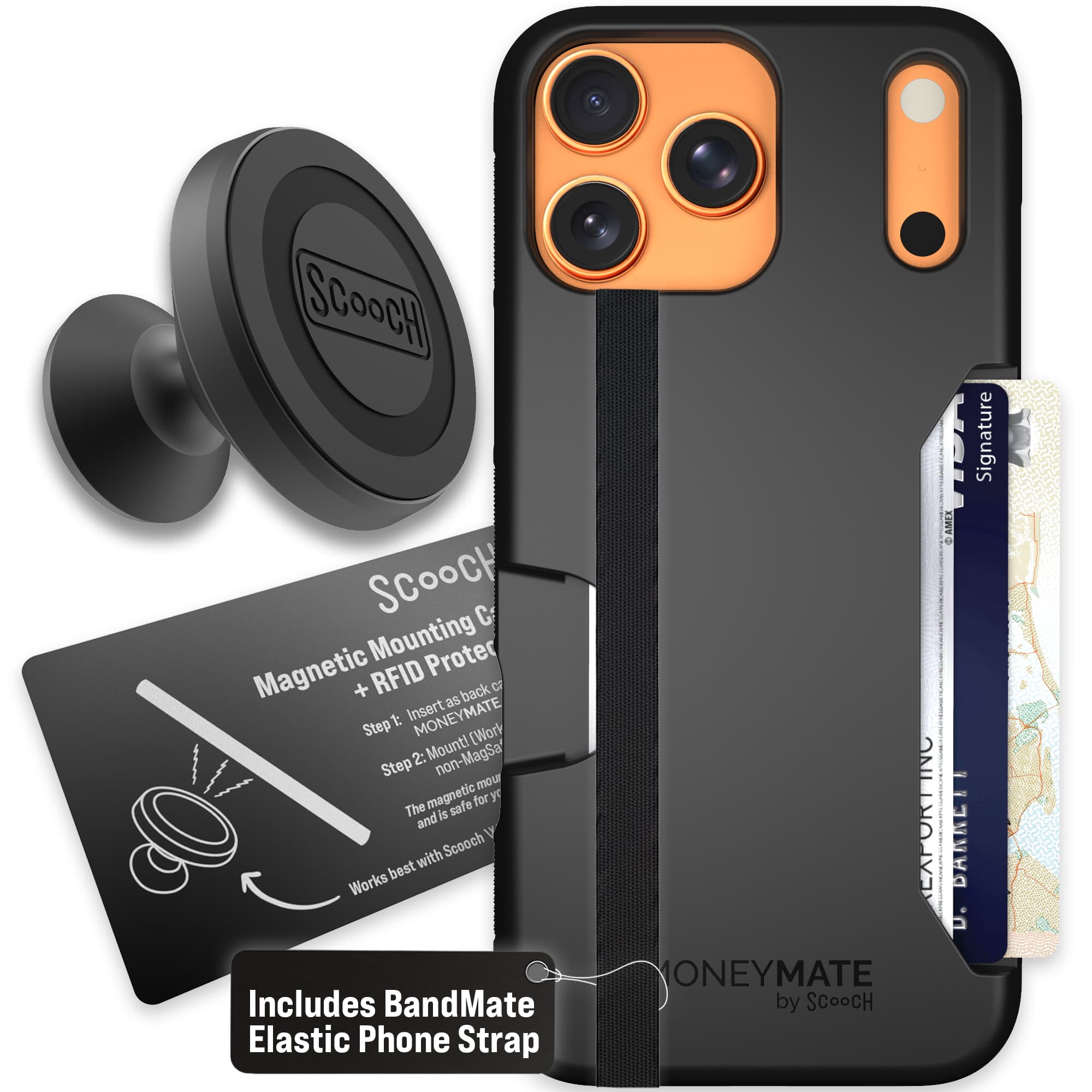 Moneymate - iPhone 17 Pro Max - Black - Starter Bundle