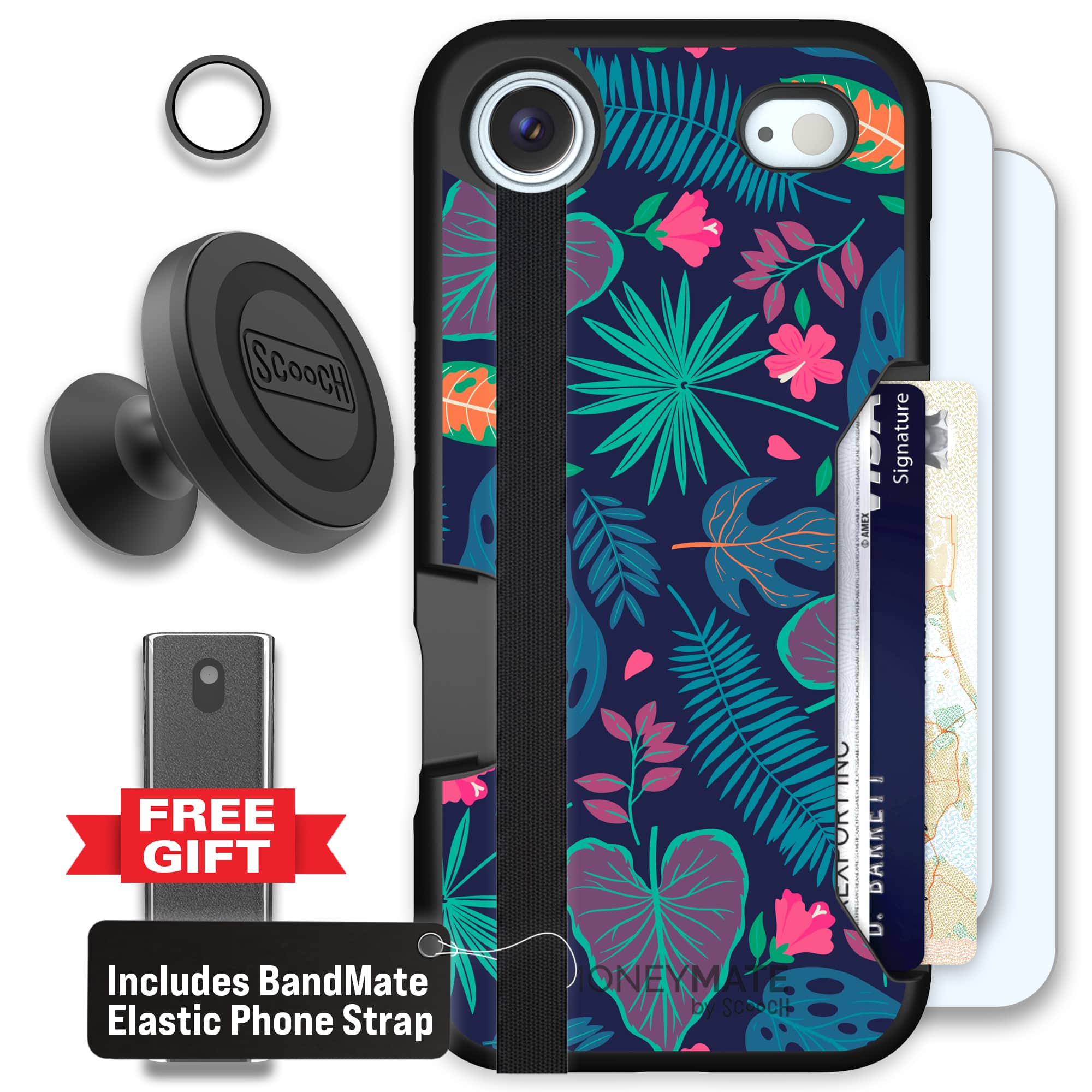 Moneymate - iPhone Air - Tropical Leaves - Defender Bundle