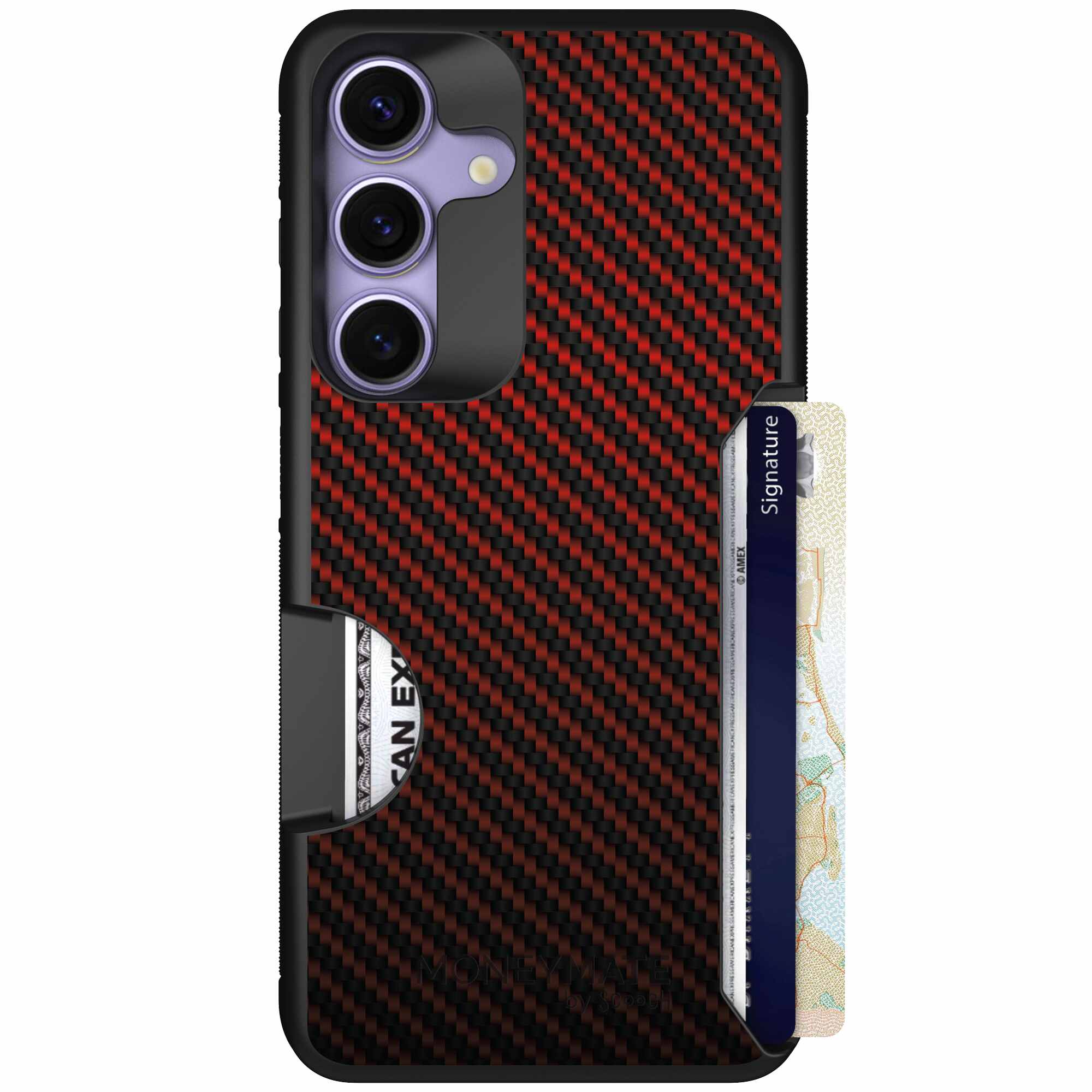 Red Carbon Fiber | website | Galaxy S25 | Case
