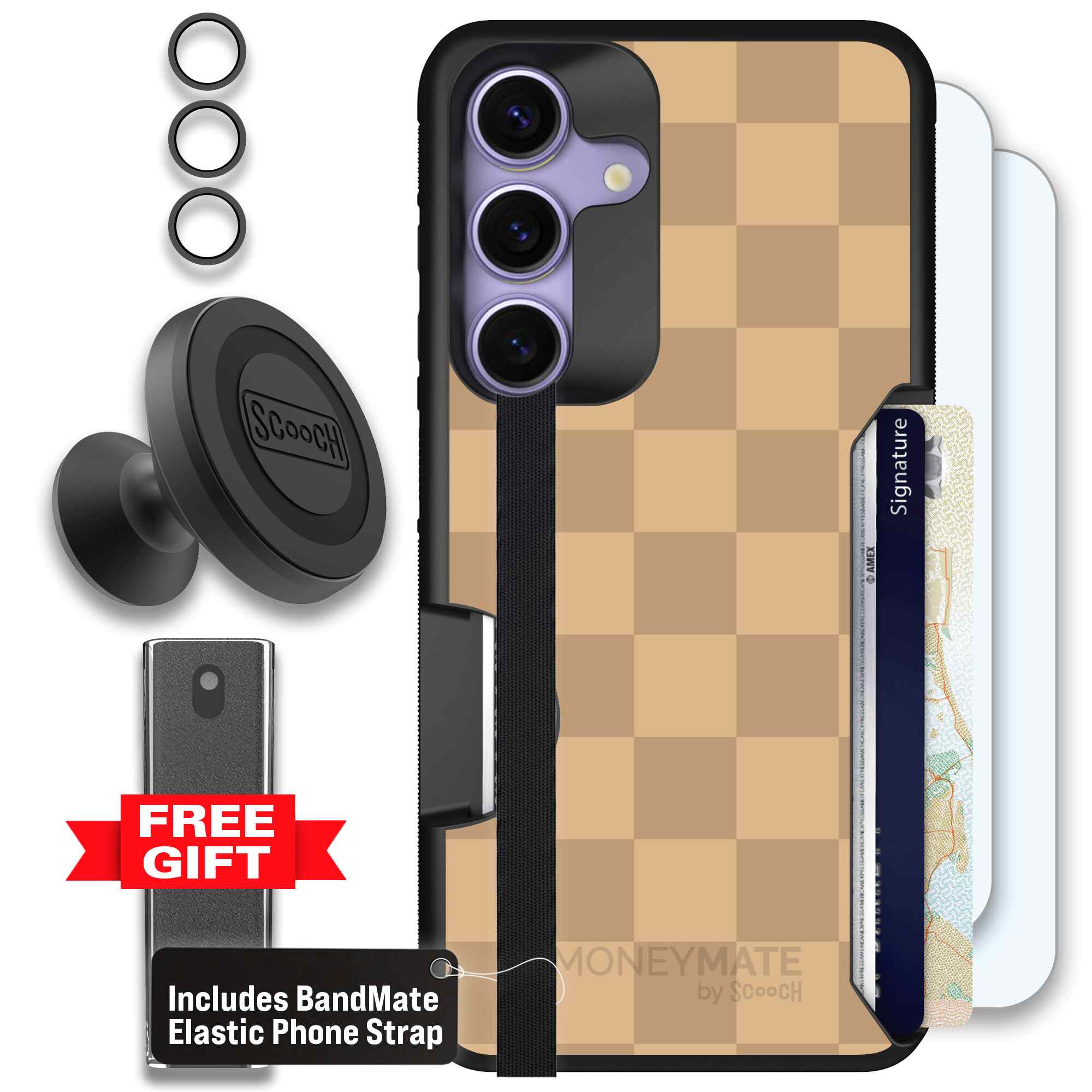 Checkered Beige | website | Galaxy S25 | Defender Bundle