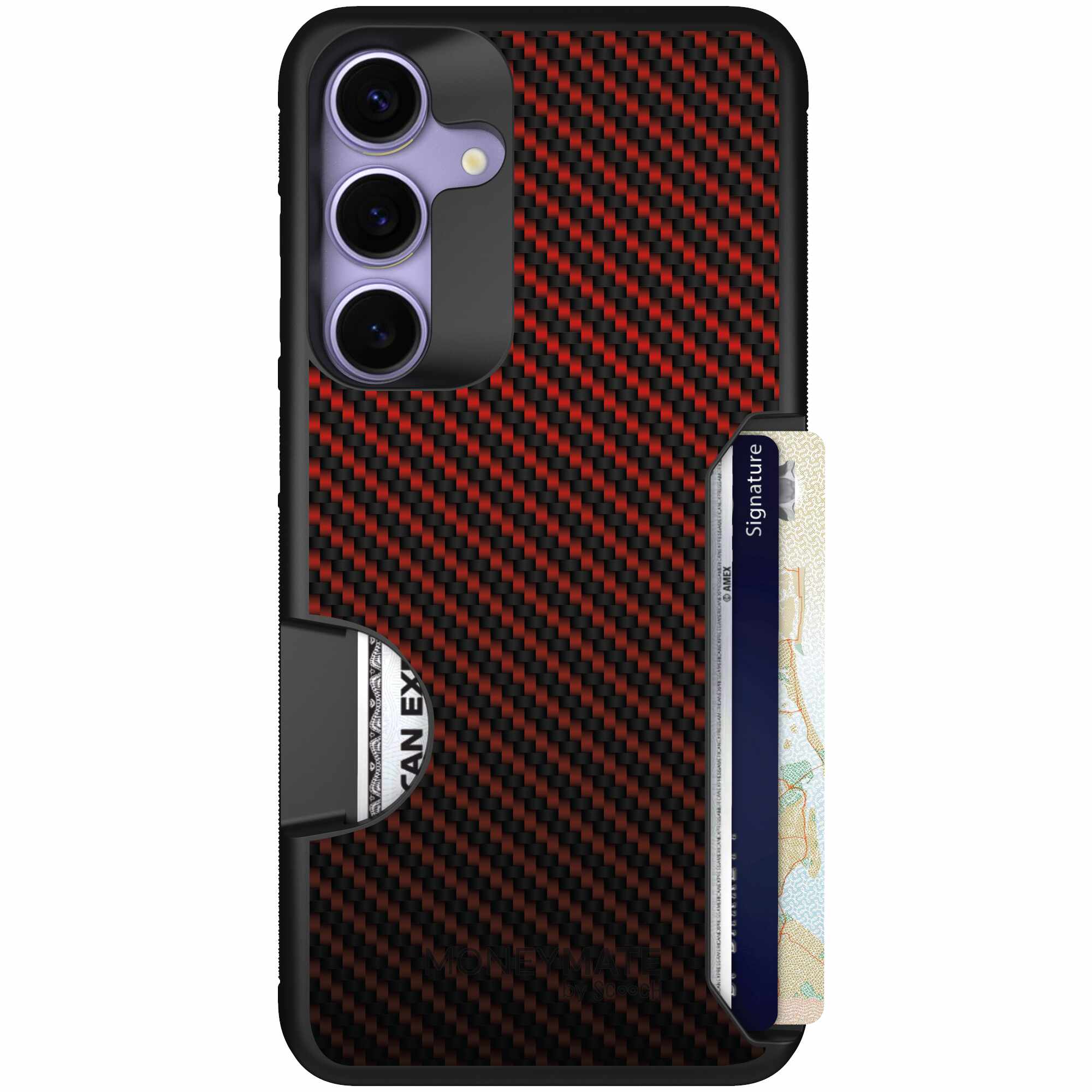 Red Carbon Fiber | website | Galaxy S25+ | Case