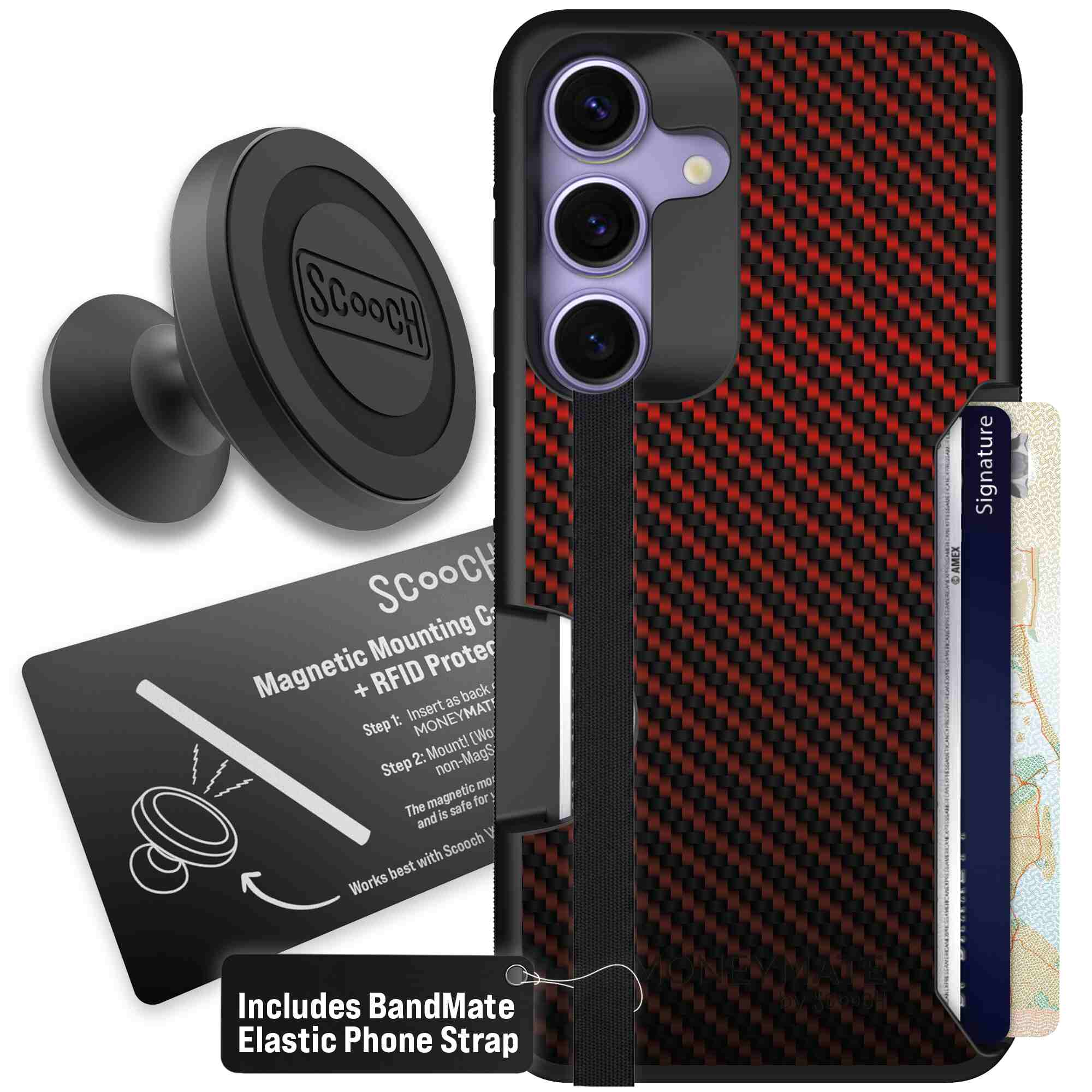 Red Carbon Fiber | website | Galaxy S25 | Starter Bundle