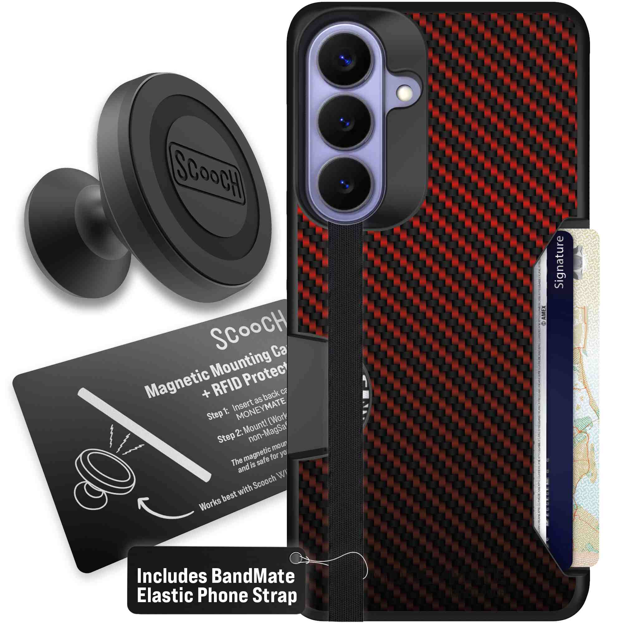 Red Carbon Fiber | website | Galaxy S26+ | Starter Bundle