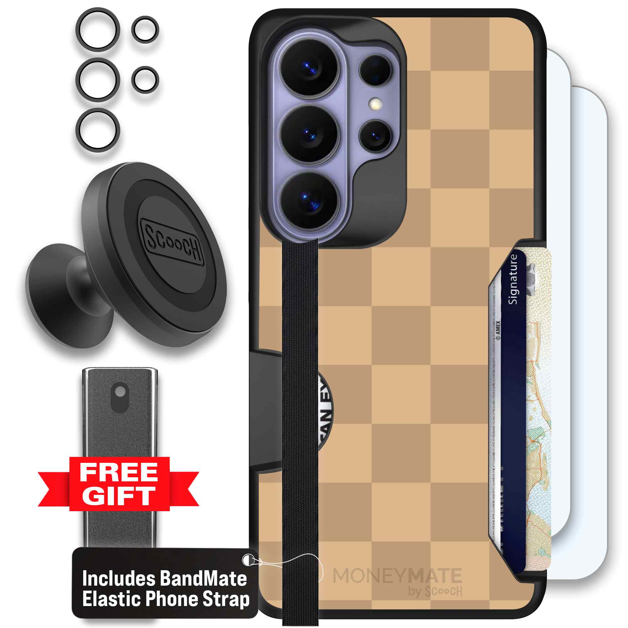 Checkered Beige | website | Galaxy S26 Ultra | Defender Bundle