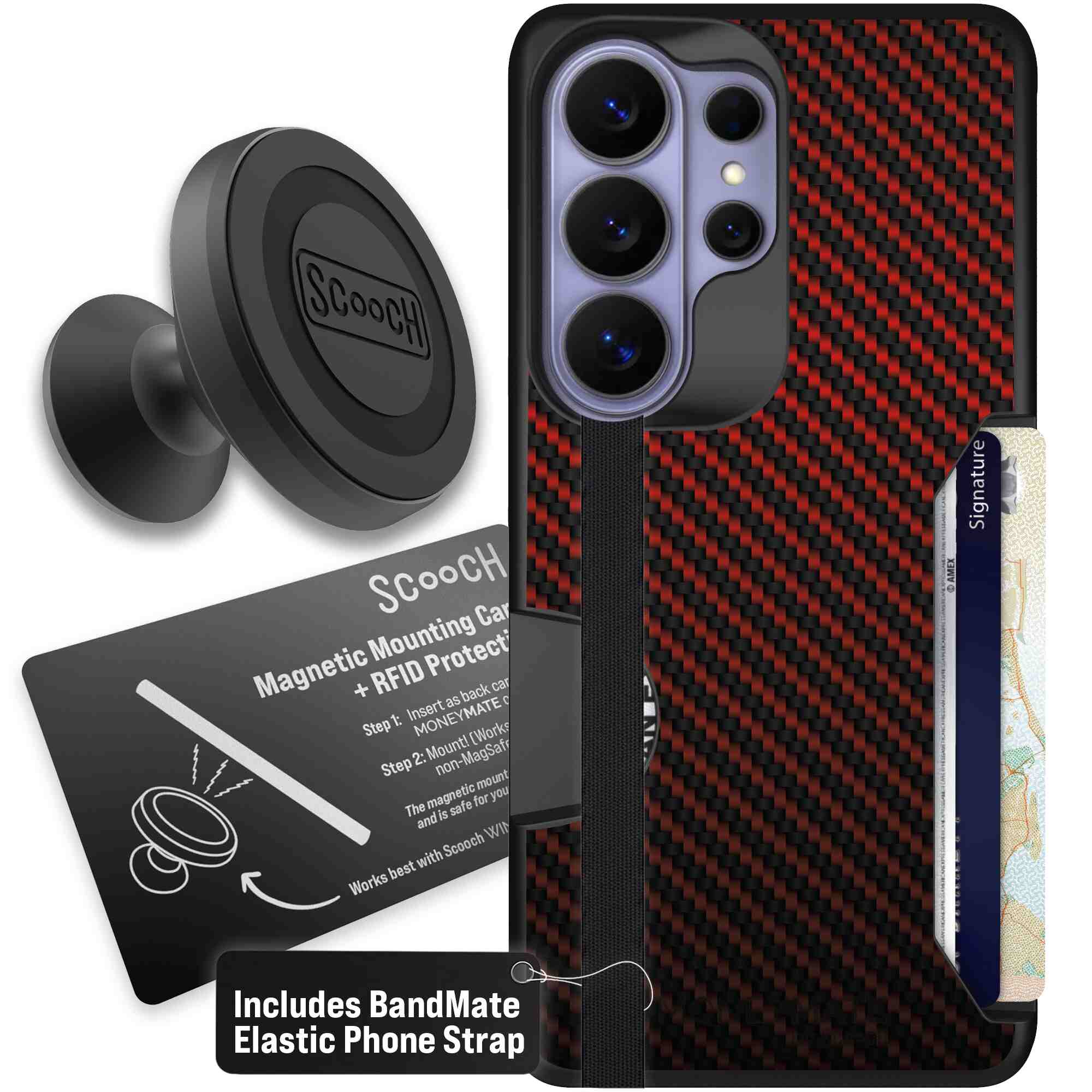 Red Carbon Fiber | website | Galaxy S26 Ultra | Starter Bundle