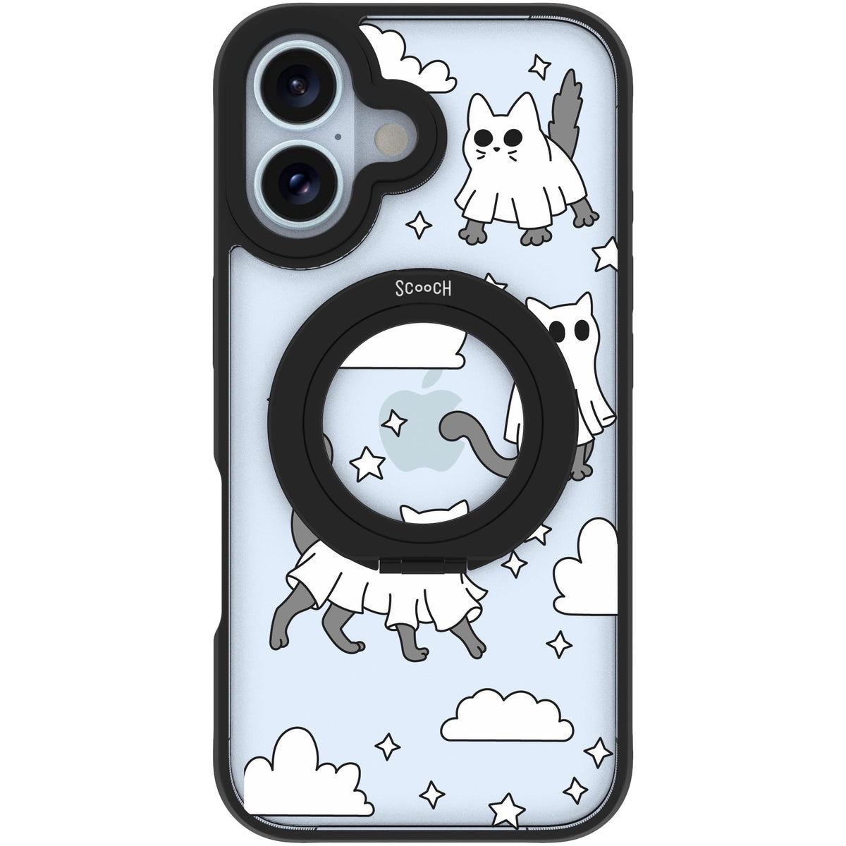 Scooch MagCase Scaredy Cats case featuring the original Scaredy Cats print