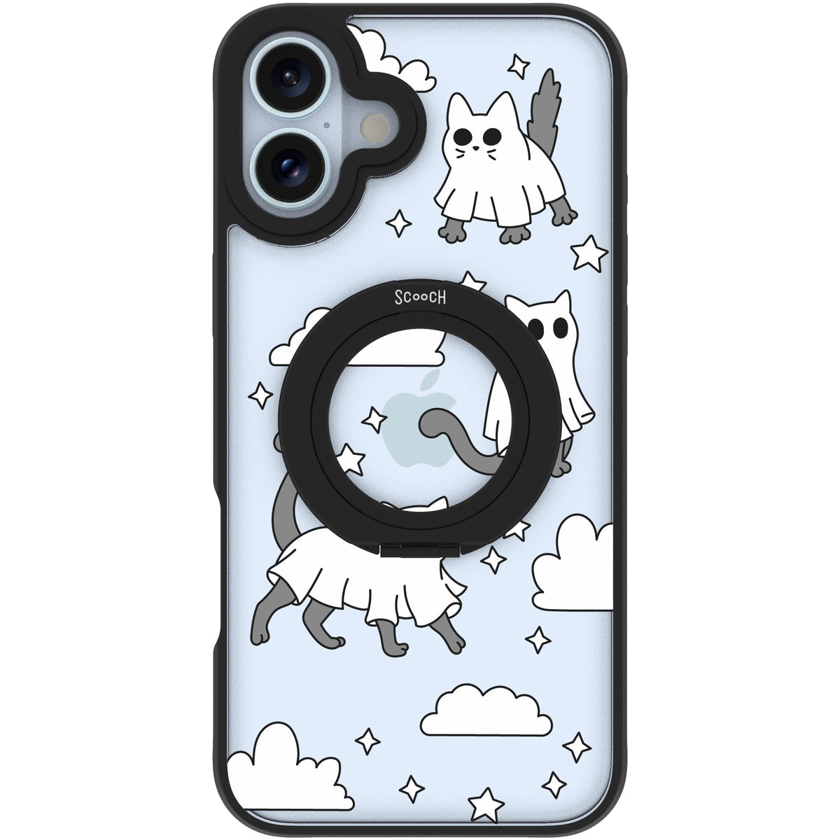 Scooch MagCase Scaredy Cats case featuring the original Scaredy Cats print