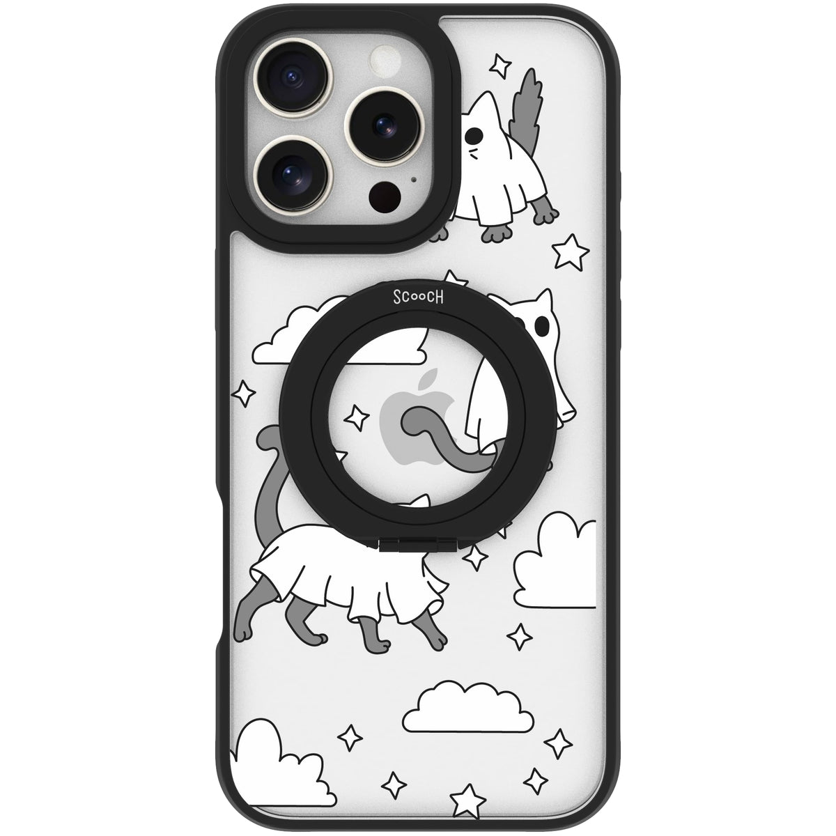 Scooch MagCase Scaredy Cats case featuring the original Scaredy Cats print
