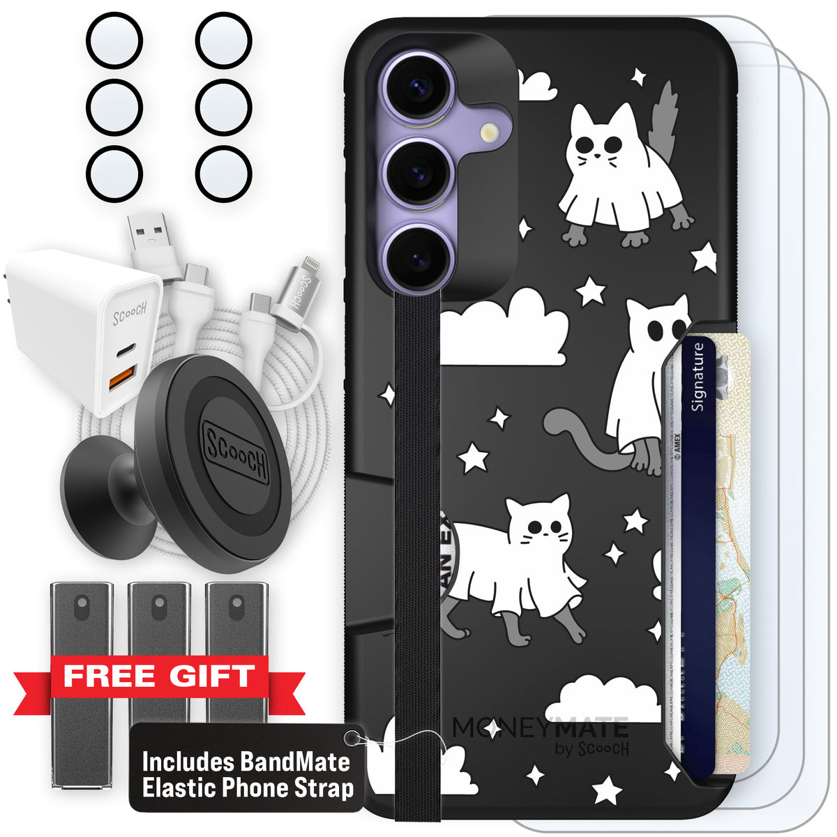 Scooch Moneymate Scaredy Cats ultimate bundle featuring the original Scaredy Cats print
