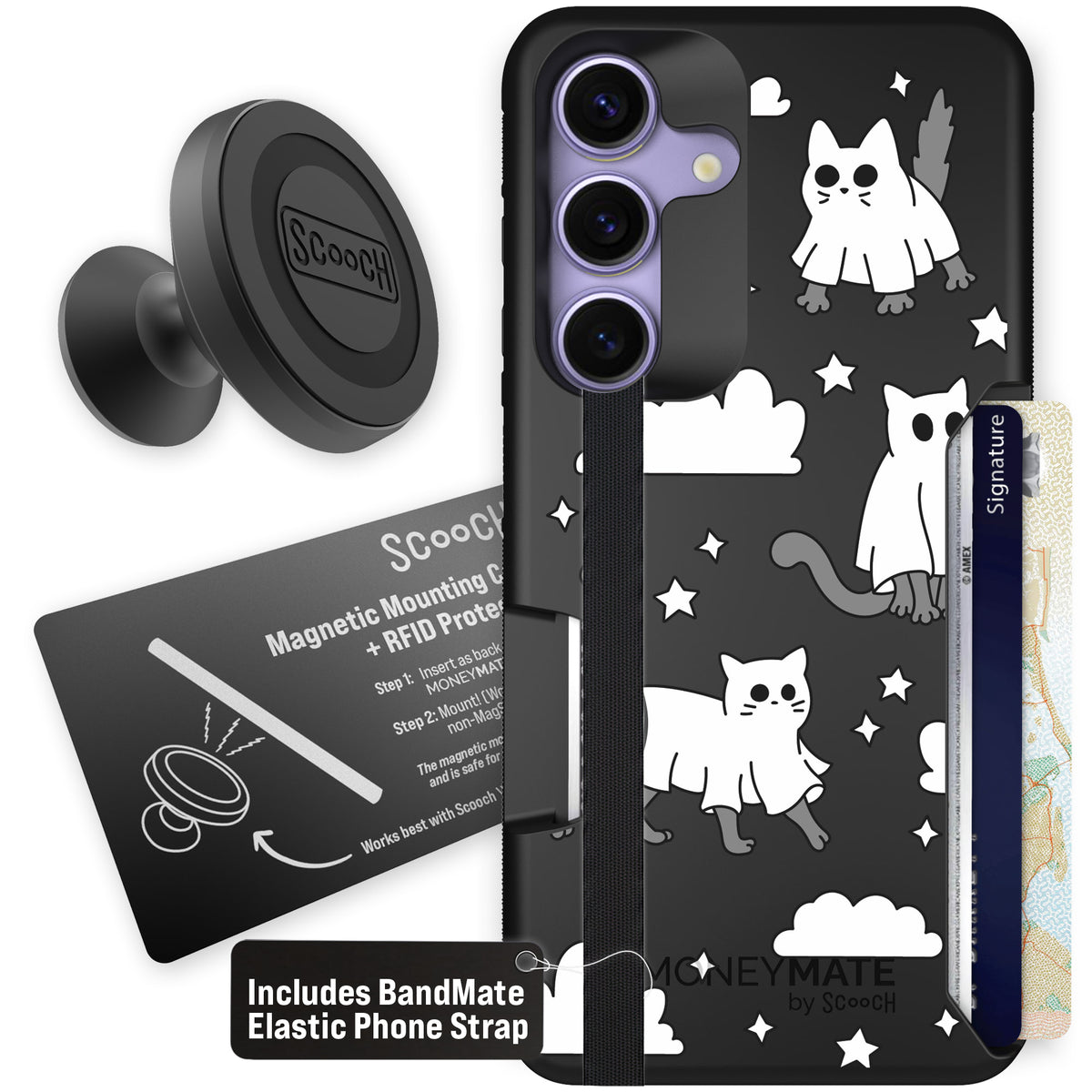 Scooch Moneymate Scaredy Cats starter bundle featuring the original Scaredy Cats print