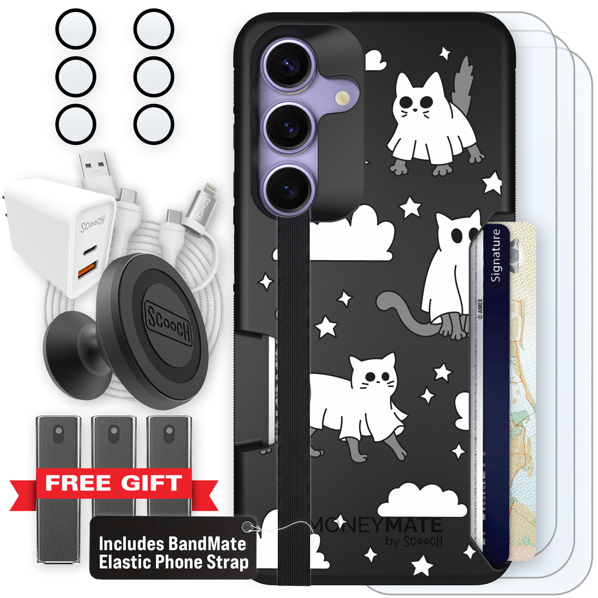 Scooch Moneymate Scaredy Cats ultimate bundle featuring the original Scaredy Cats print