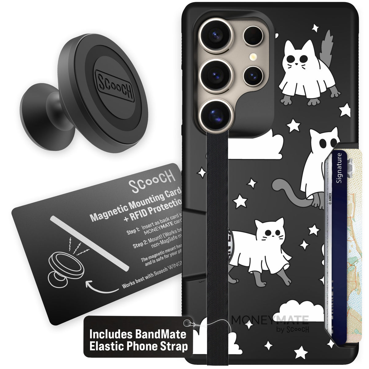 Scooch Moneymate Scaredy Cats starter bundle featuring the original Scaredy Cats print