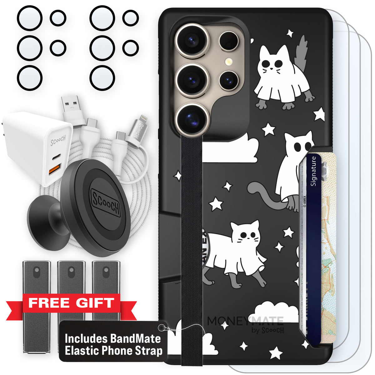 Scooch Moneymate Scaredy Cats ultimate bundle featuring the original Scaredy Cats print