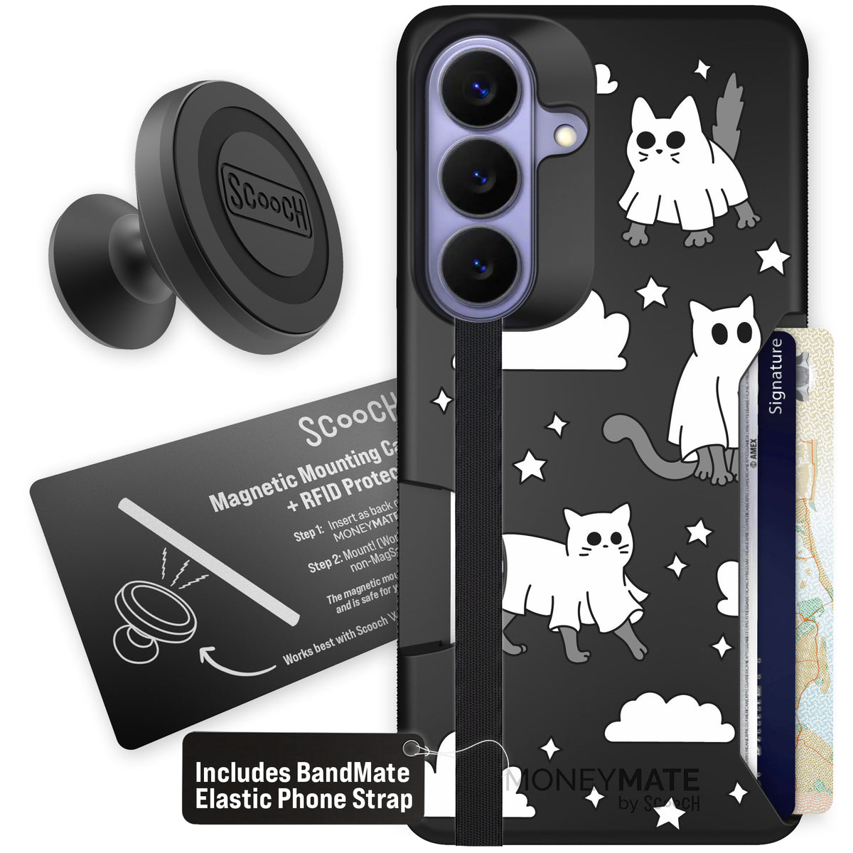 Scooch Moneymate Scaredy Cats starter bundle featuring the original Scaredy Cats print