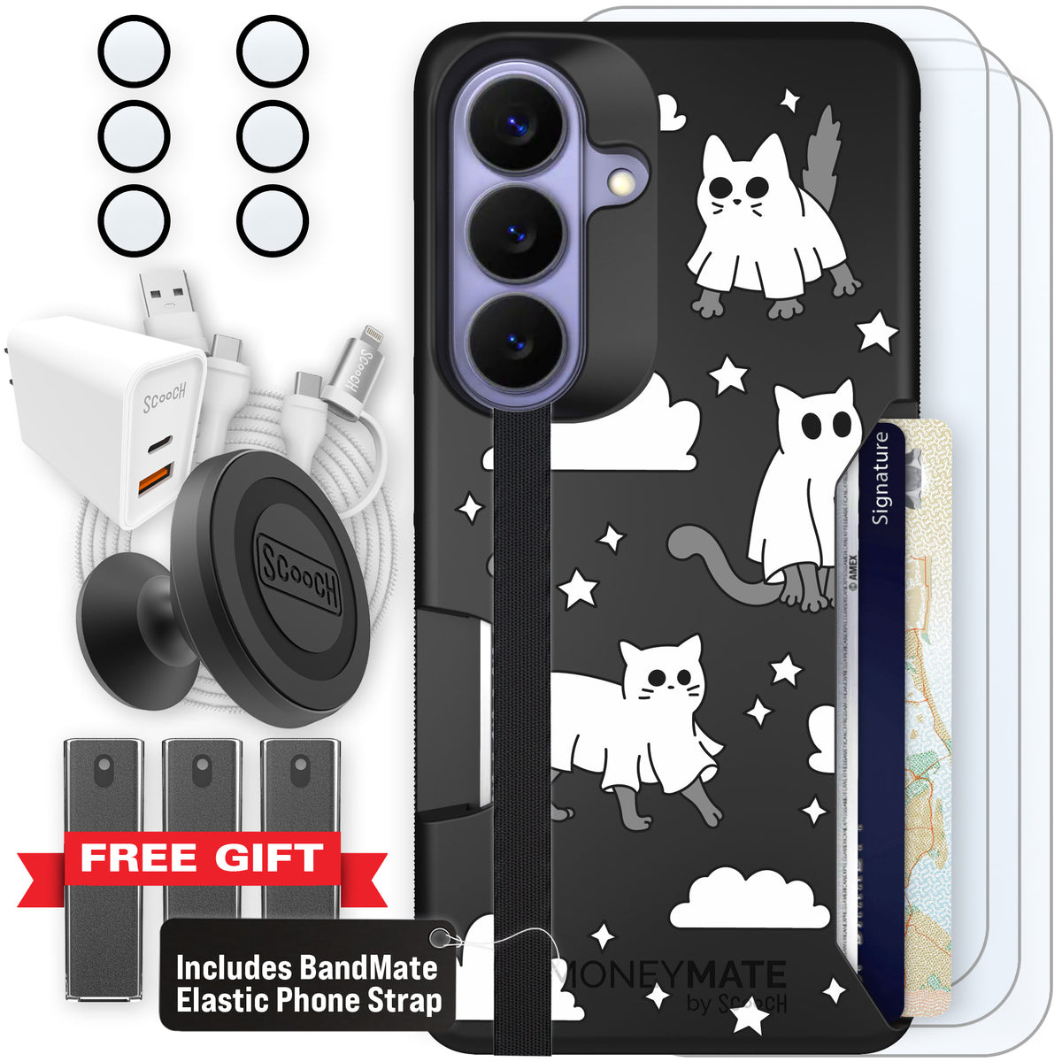 Scooch Moneymate Scaredy Cats ultimate bundle featuring the original Scaredy Cats print