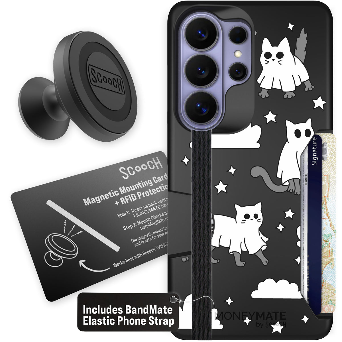Scooch Moneymate Scaredy Cats starter bundle featuring the original Scaredy Cats print