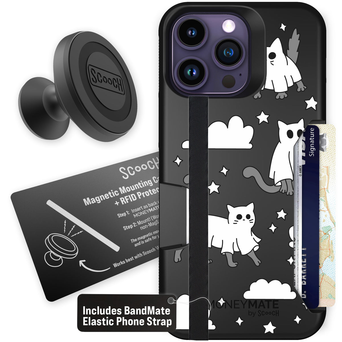 Scooch Moneymate Scaredy Cats starter bundle featuring the original Scaredy Cats print