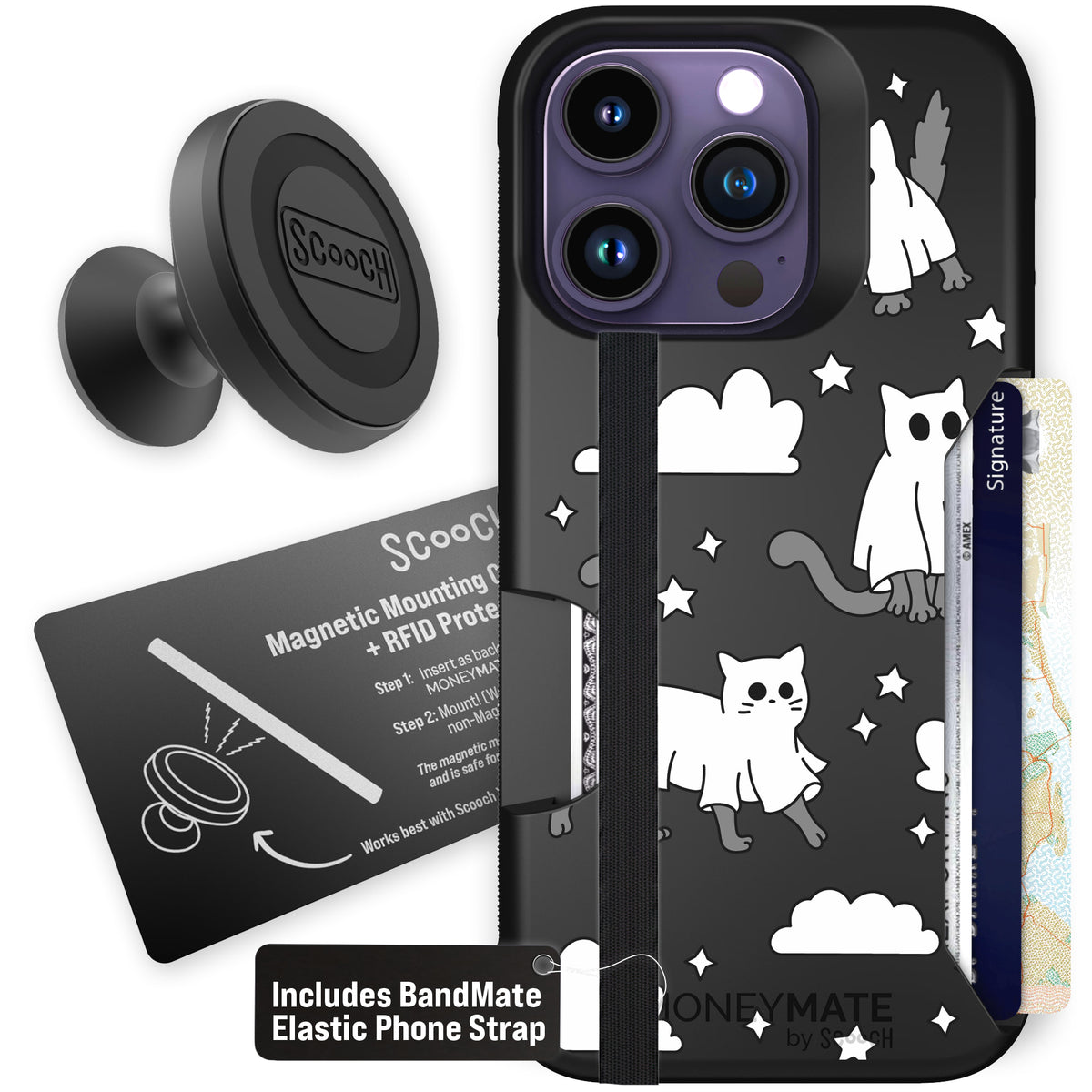 Scooch Moneymate Scaredy Cats starter bundle featuring the original Scaredy Cats print