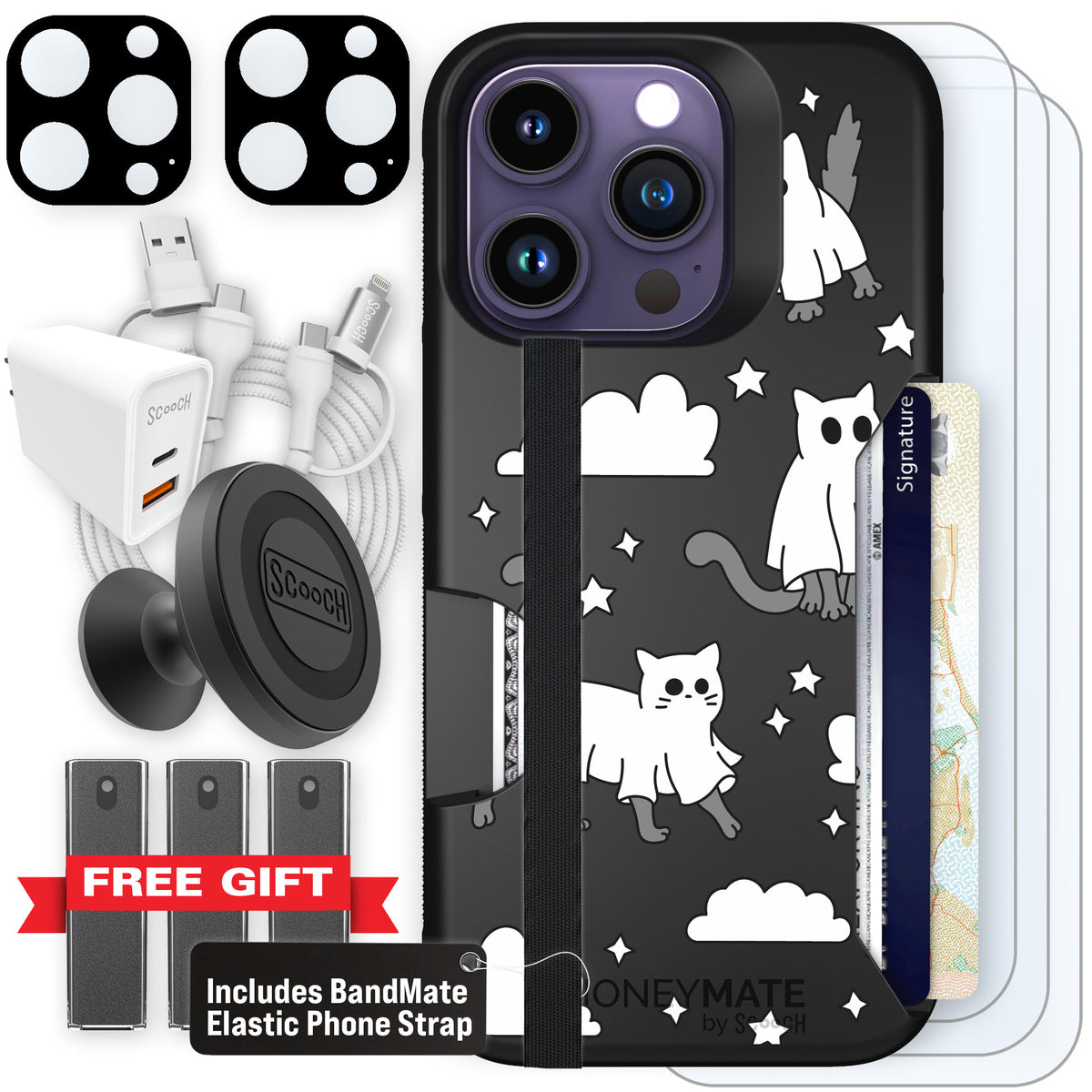 Scooch Moneymate Scaredy Cats ultimate bundle featuring the original Scaredy Cats print