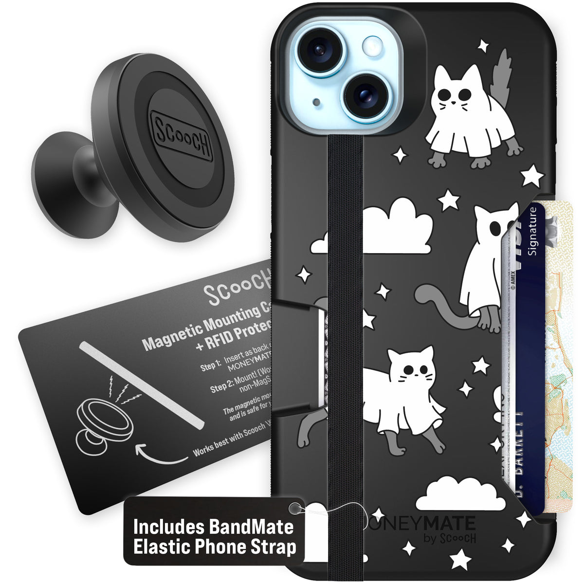 Scooch Moneymate Scaredy Cats starter bundle featuring the original Scaredy Cats print