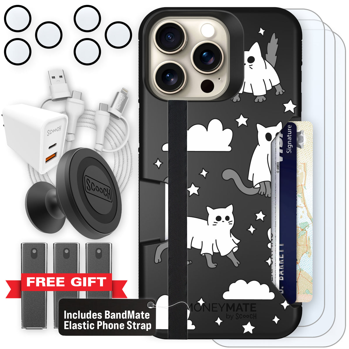 Scooch Moneymate Scaredy Cats ultimate bundle featuring the original Scaredy Cats print
