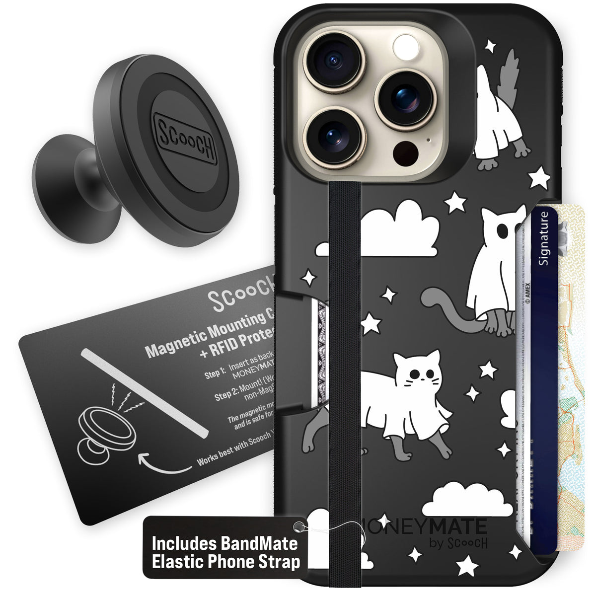 Scooch Moneymate Scaredy Cats starter bundle featuring the original Scaredy Cats print