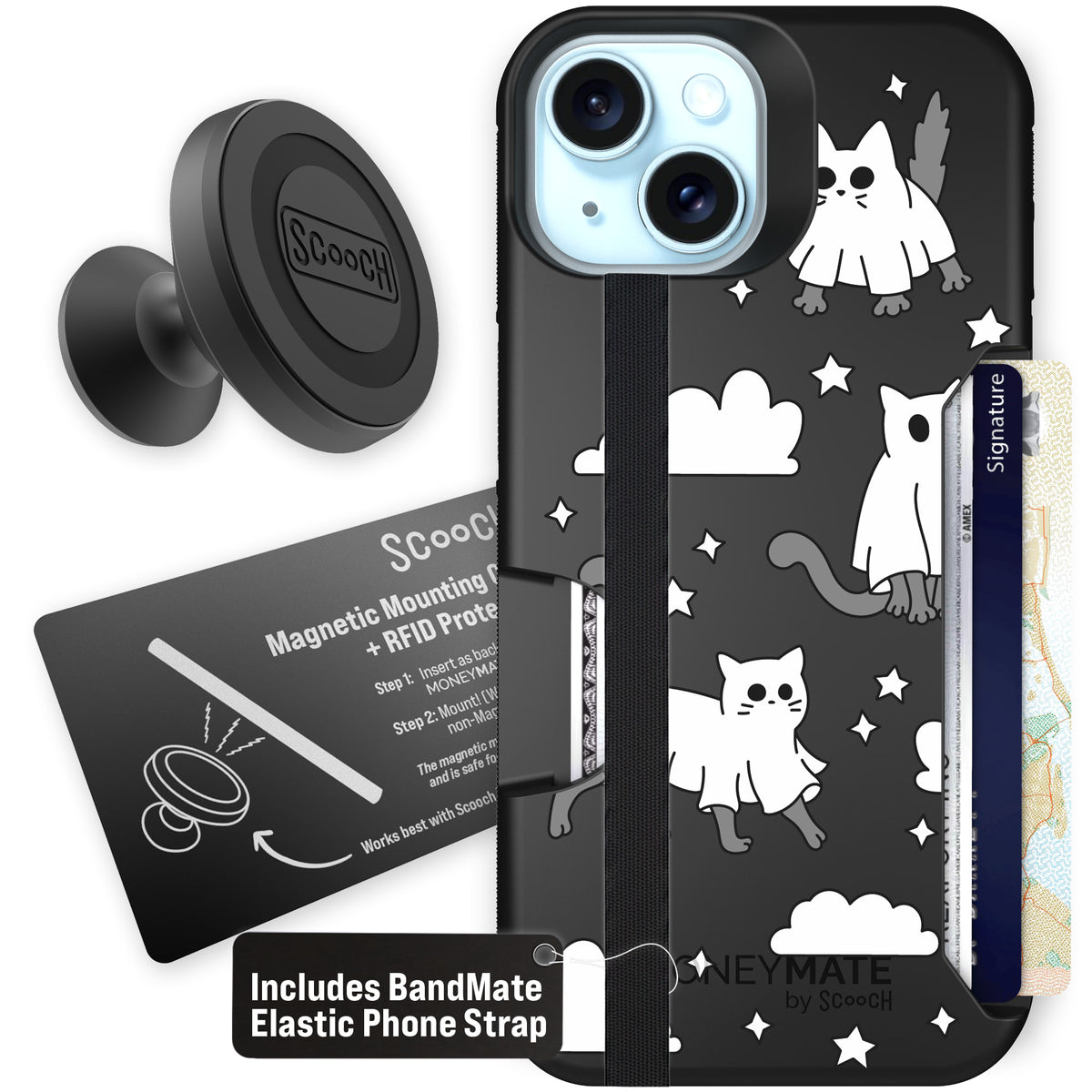 Scooch Moneymate Scaredy Cats starter bundle featuring the original Scaredy Cats print