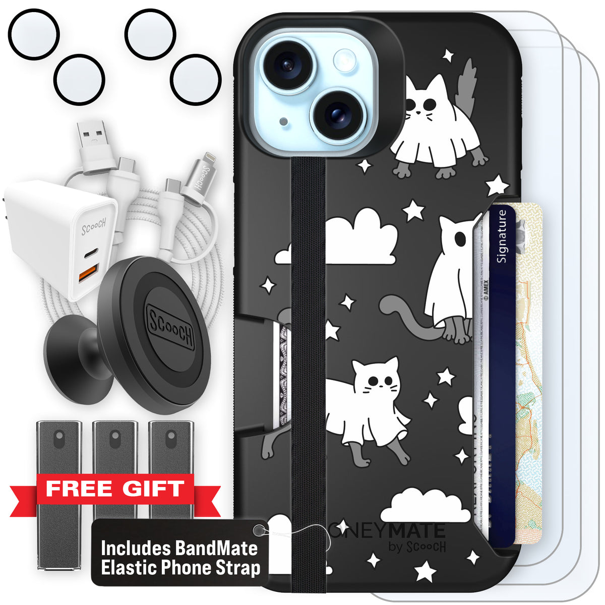 Scooch Moneymate Scaredy Cats ultimate bundle featuring the original Scaredy Cats print