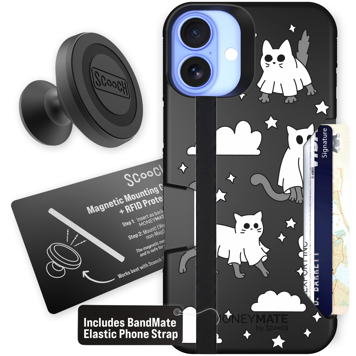 Scooch Moneymate Scaredy Cats starter bundle featuring the original Scaredy Cats print