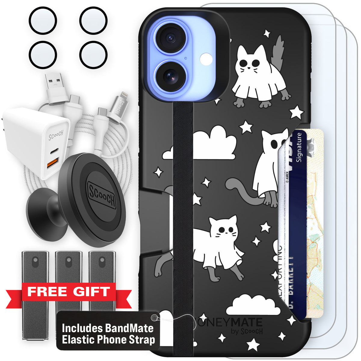 Scooch Moneymate Scaredy Cats ultimate bundle featuring the original Scaredy Cats print