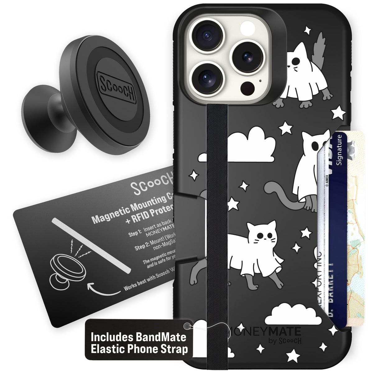 Scooch Moneymate Scaredy Cats starter bundle featuring the original Scaredy Cats print