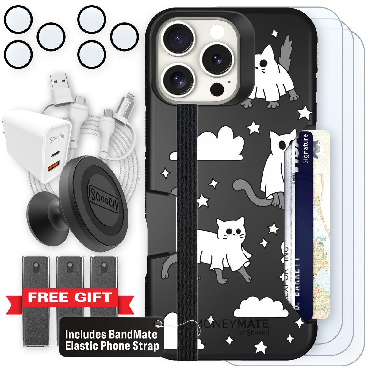 Scooch Moneymate Scaredy Cats ultimate bundle featuring the original Scaredy Cats print