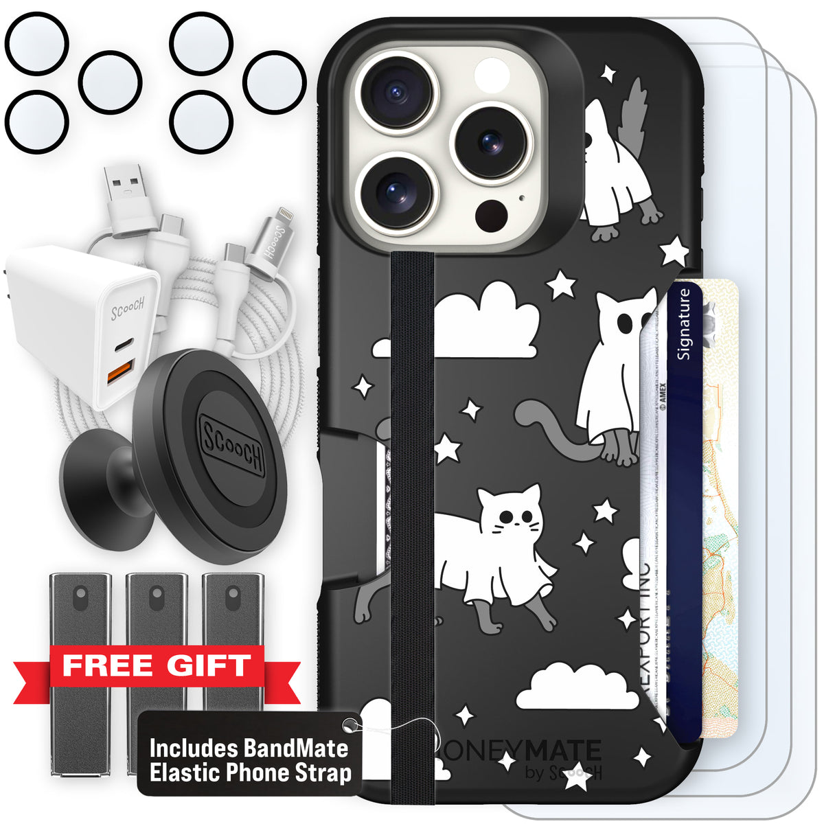 Scooch Moneymate Scaredy Cats ultimate bundle featuring the original Scaredy Cats print