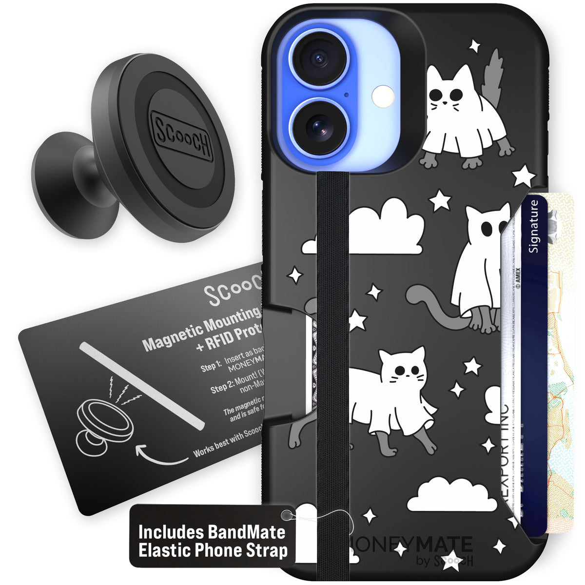 Scooch Moneymate Scaredy Cats starter bundle featuring the original Scaredy Cats print