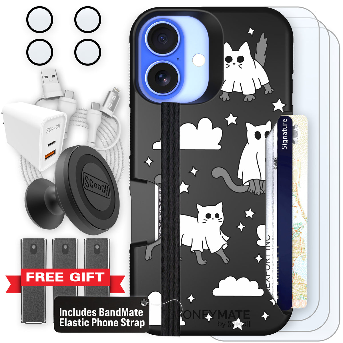 Scooch Moneymate Scaredy Cats ultimate bundle featuring the original Scaredy Cats print
