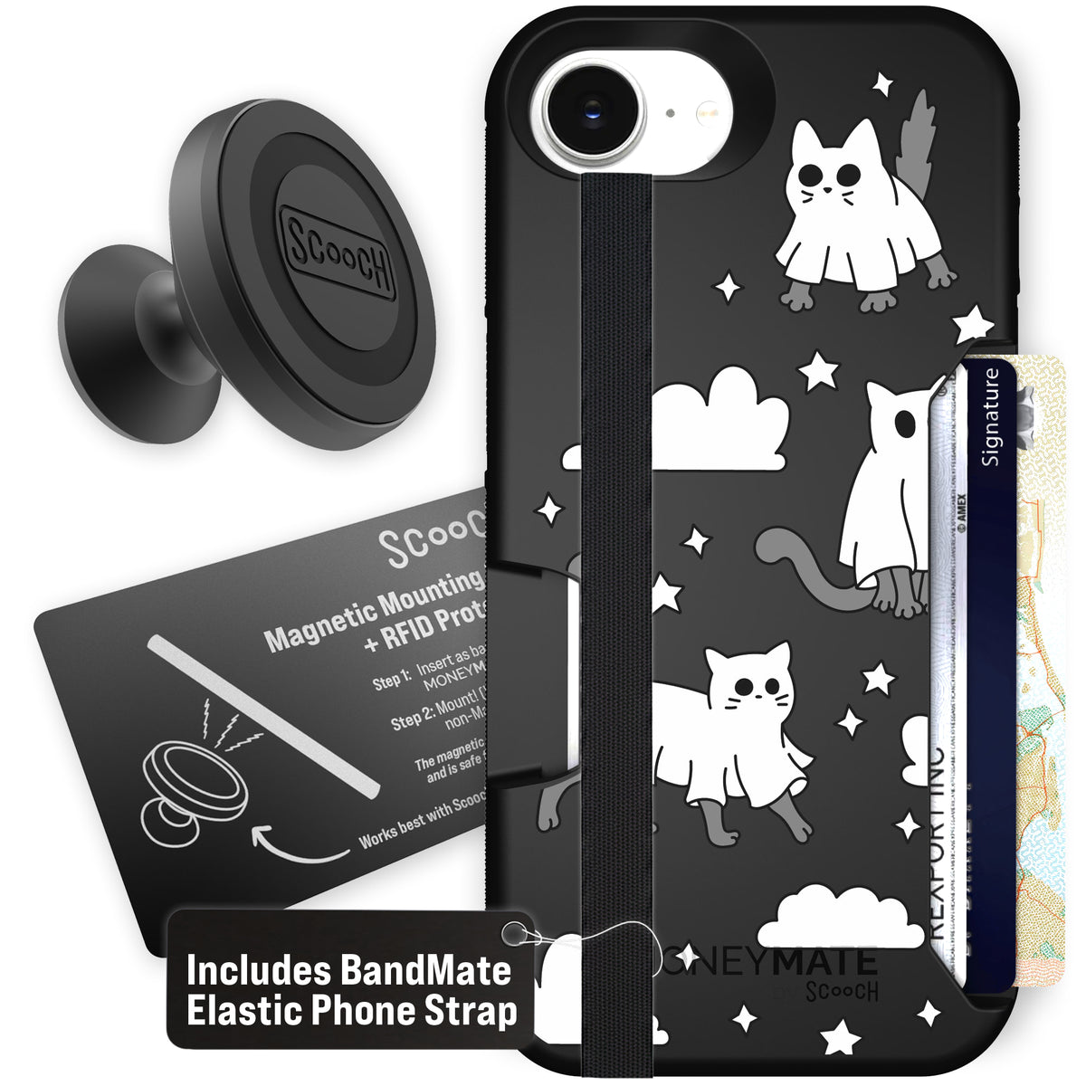Scooch Moneymate Scaredy Cats starter bundle featuring the original Scaredy Cats print
