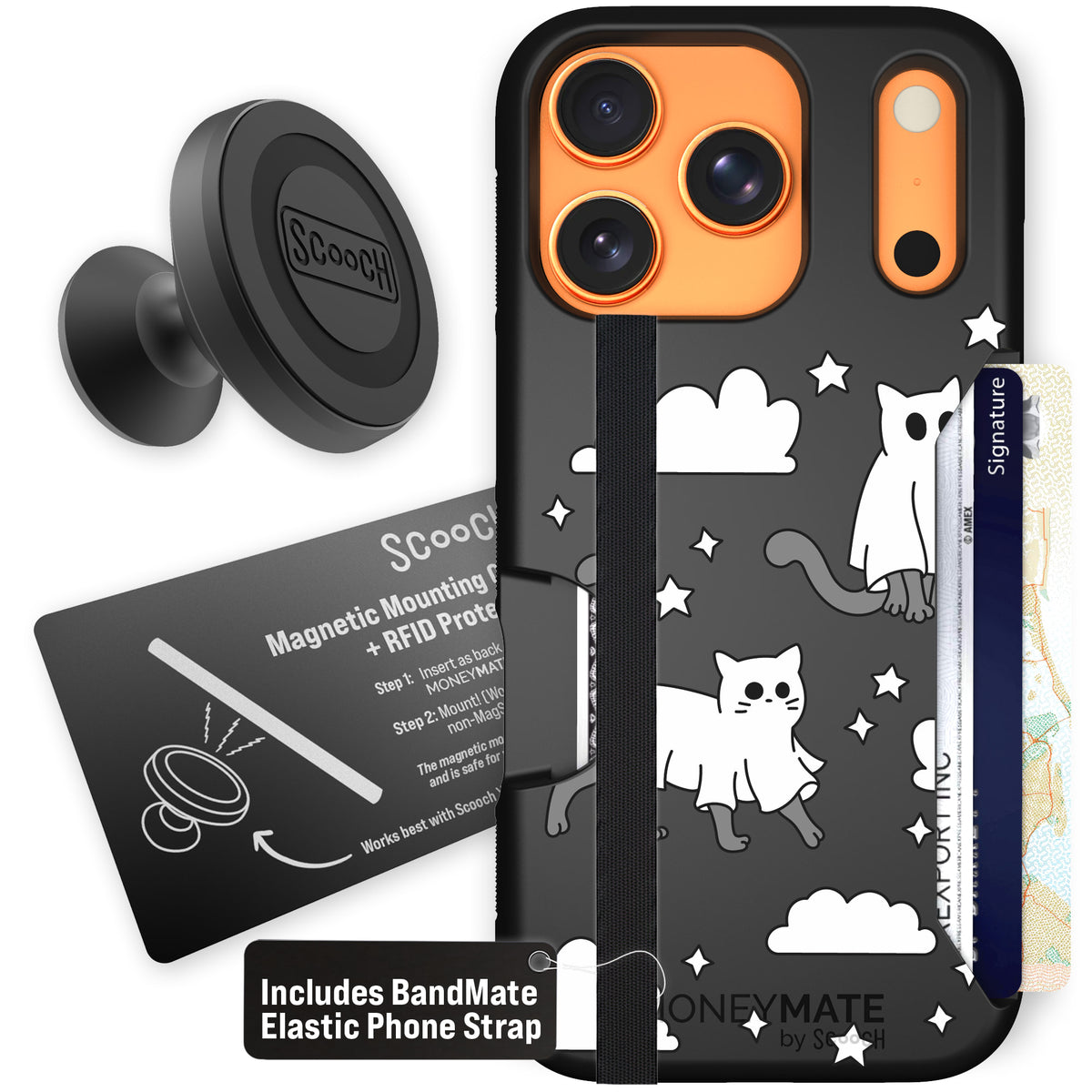 Scooch Moneymate Scaredy Cats starter bundle featuring the original Scaredy Cats print