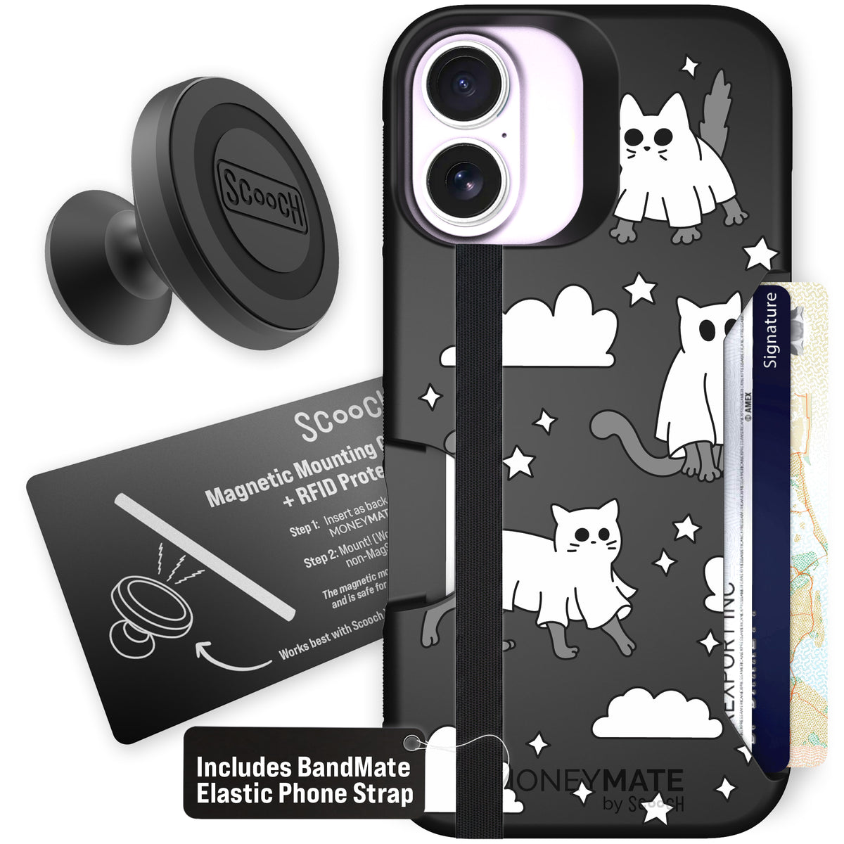 Scooch Moneymate Scaredy Cats starter bundle featuring the original Scaredy Cats print